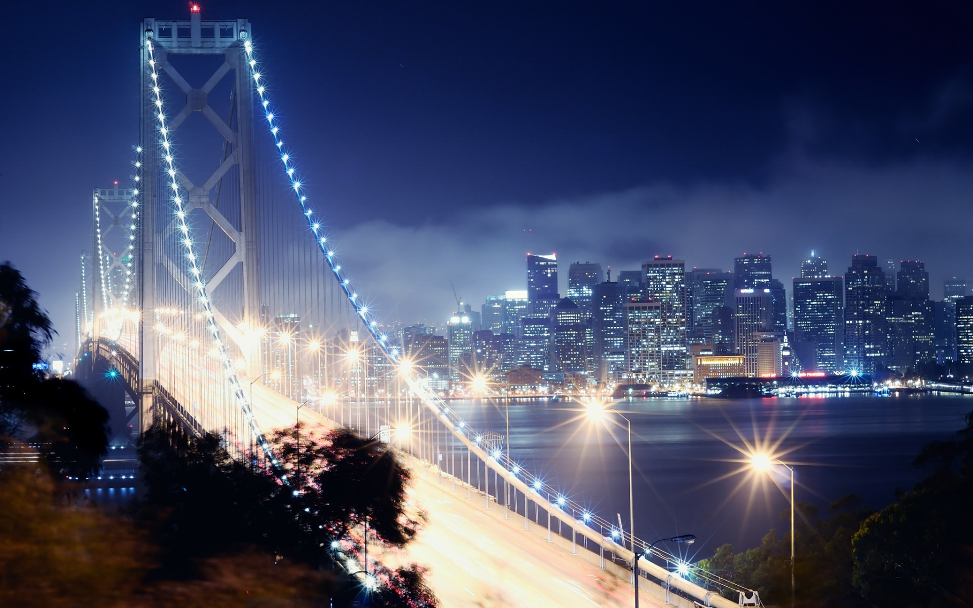 Descarga gratuita de fondo de pantalla para móvil de San Francisco, Puente De La Bahía, Hecho Por El Hombre.