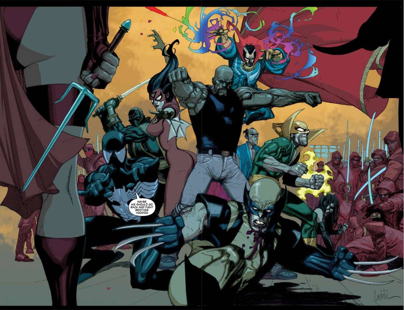 Baixar papel de parede para celular de The New Avengers, Wolverine, Os Vingadores, História Em Quadrinhos gratuito.