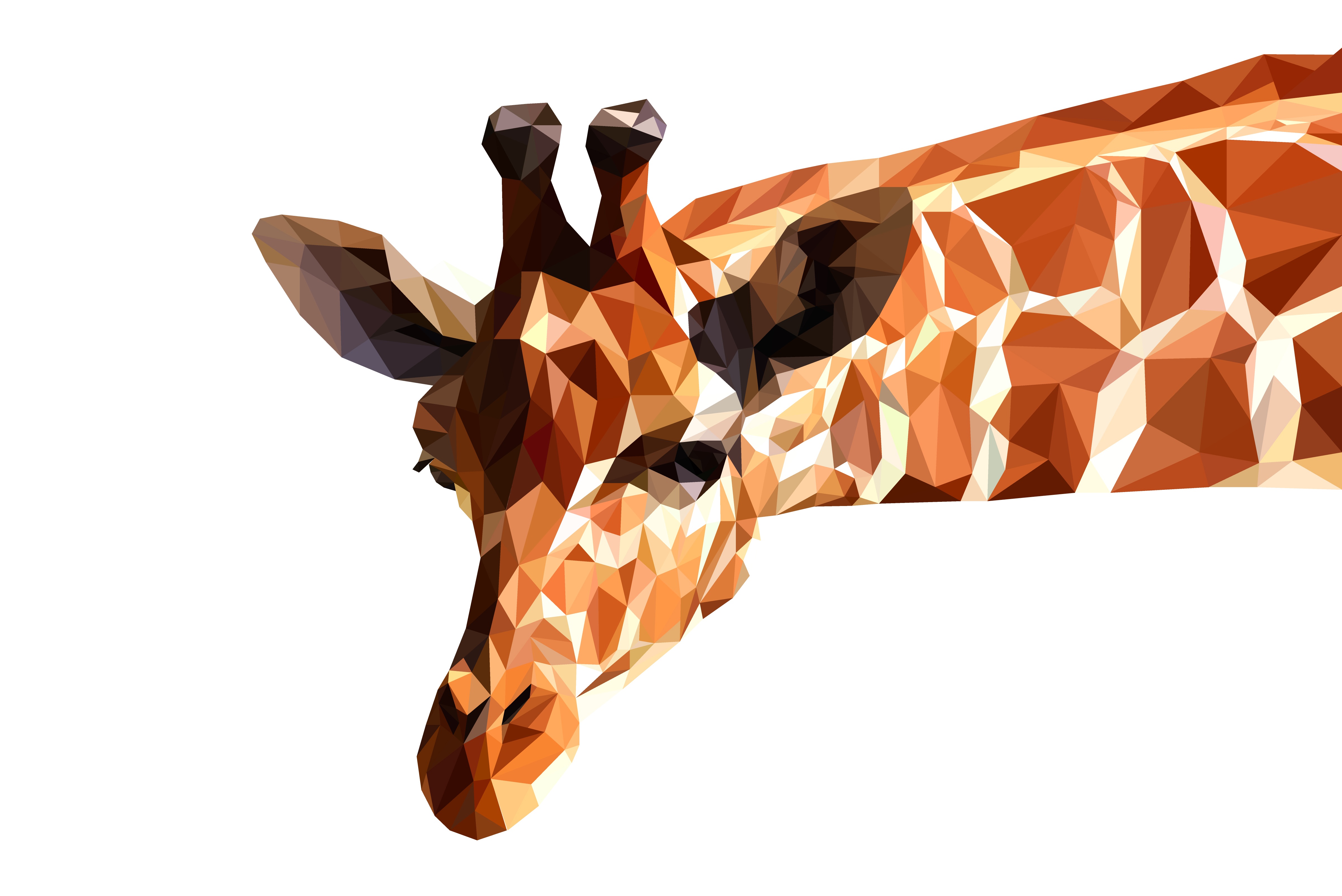 Free download wallpaper Abstract, Giraffe, Facets, Polygon, Low Poly on your PC desktop