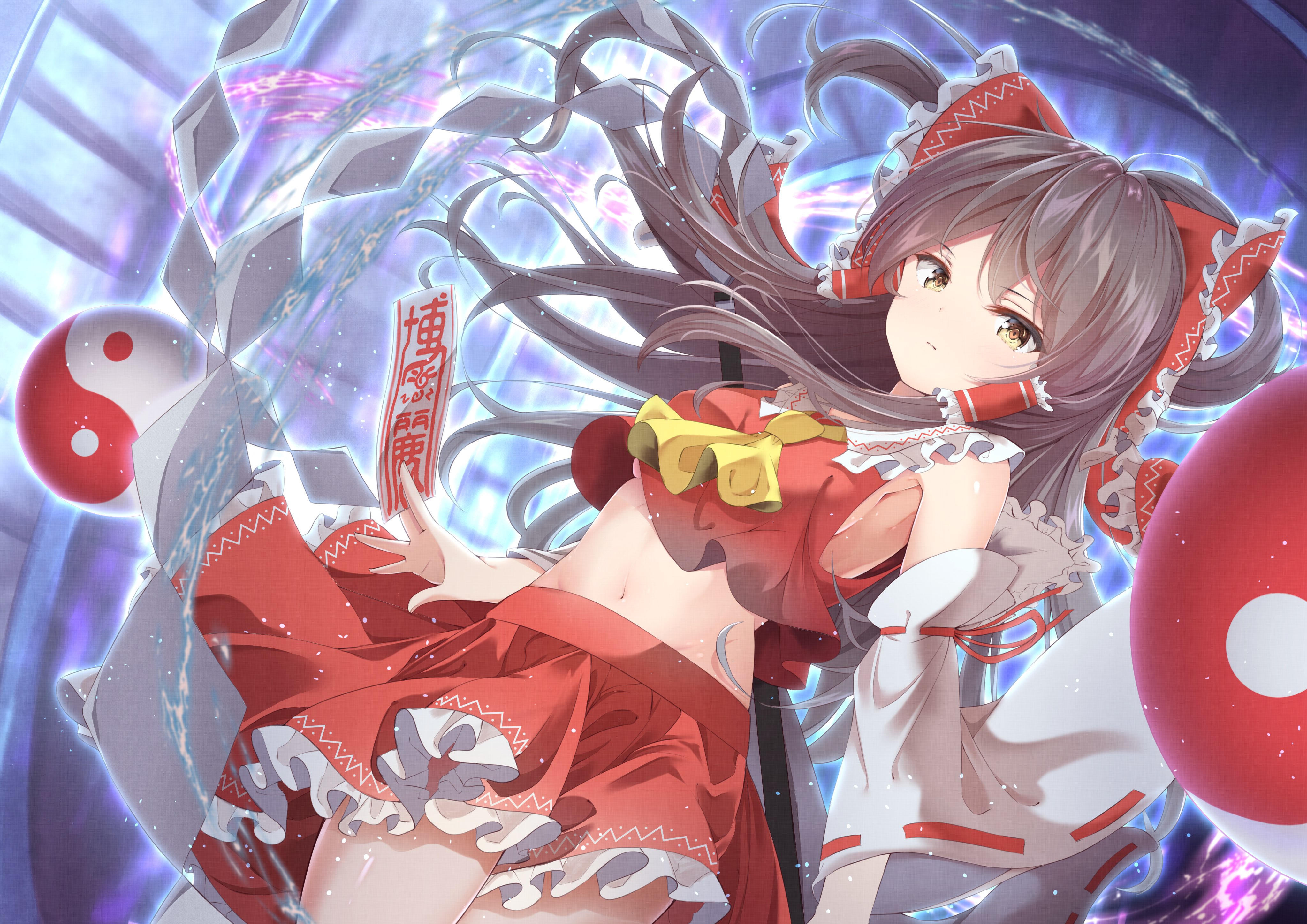 Téléchargez des papiers peints mobile Touhou, Reimu Hakurei, Animé gratuitement.