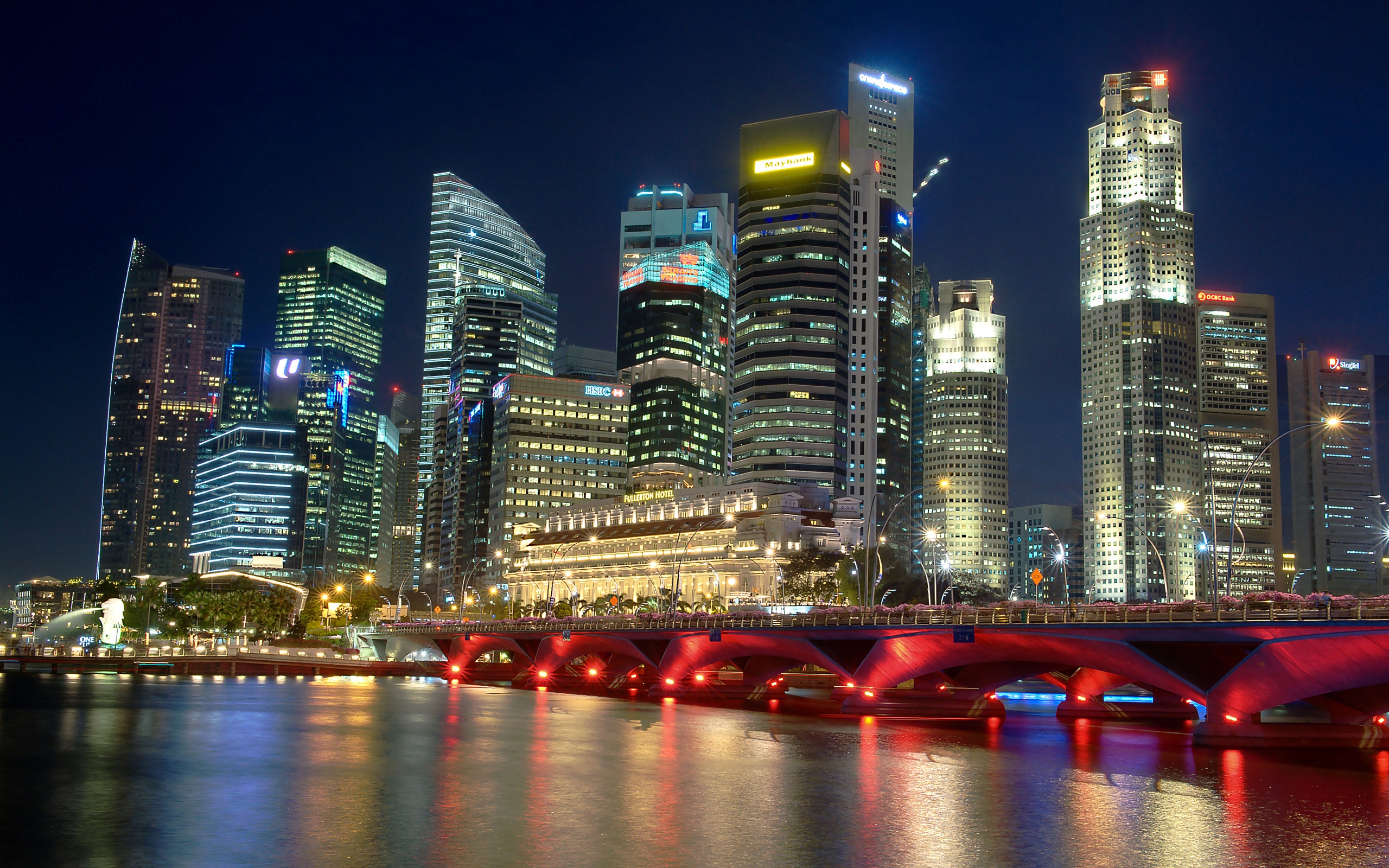 Free download wallpaper City, Singapore, Man Made on your PC desktop