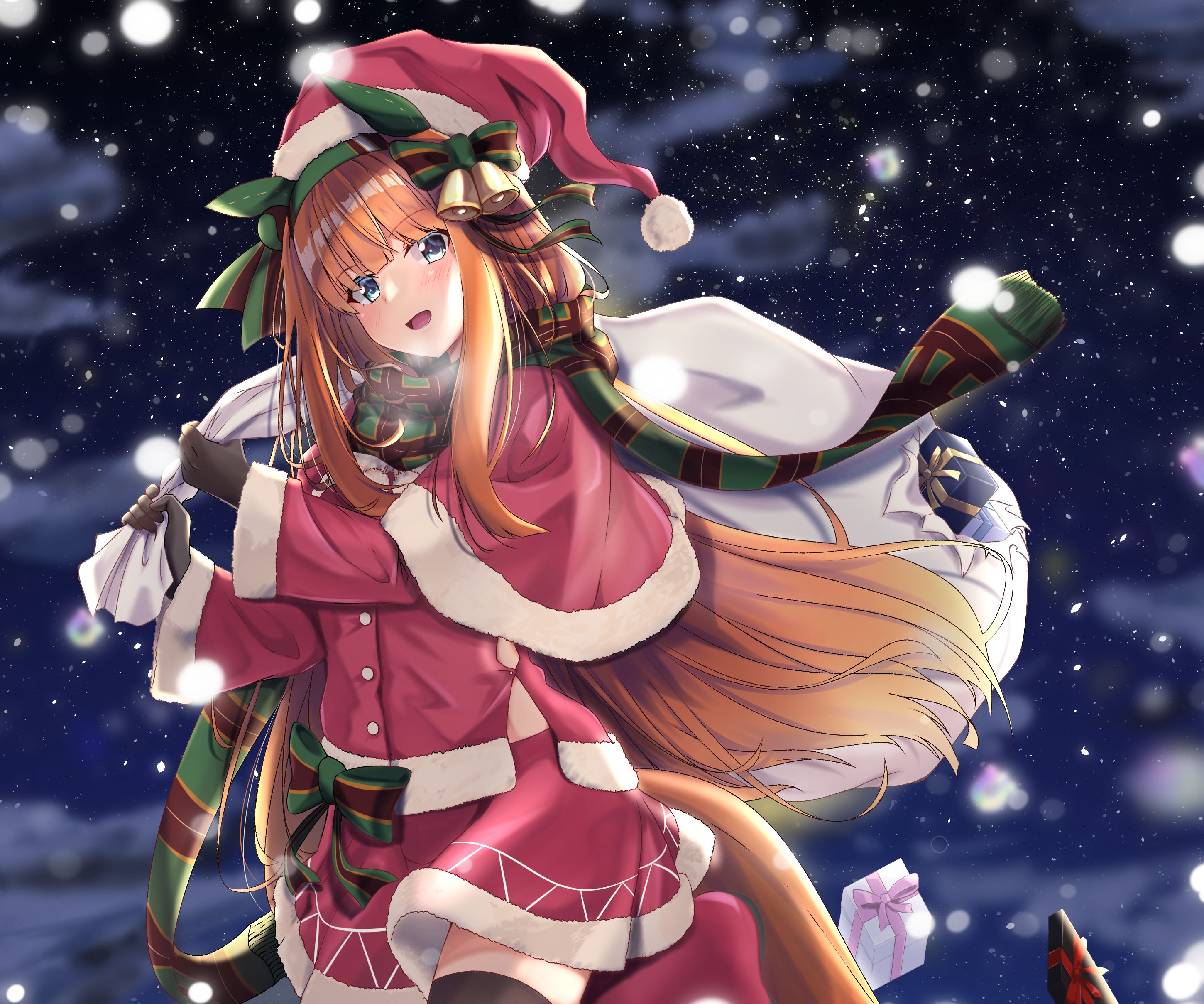 Free download wallpaper Anime, Christmas, Uma Musume: Pretty Derby, Silence Suzuka on your PC desktop
