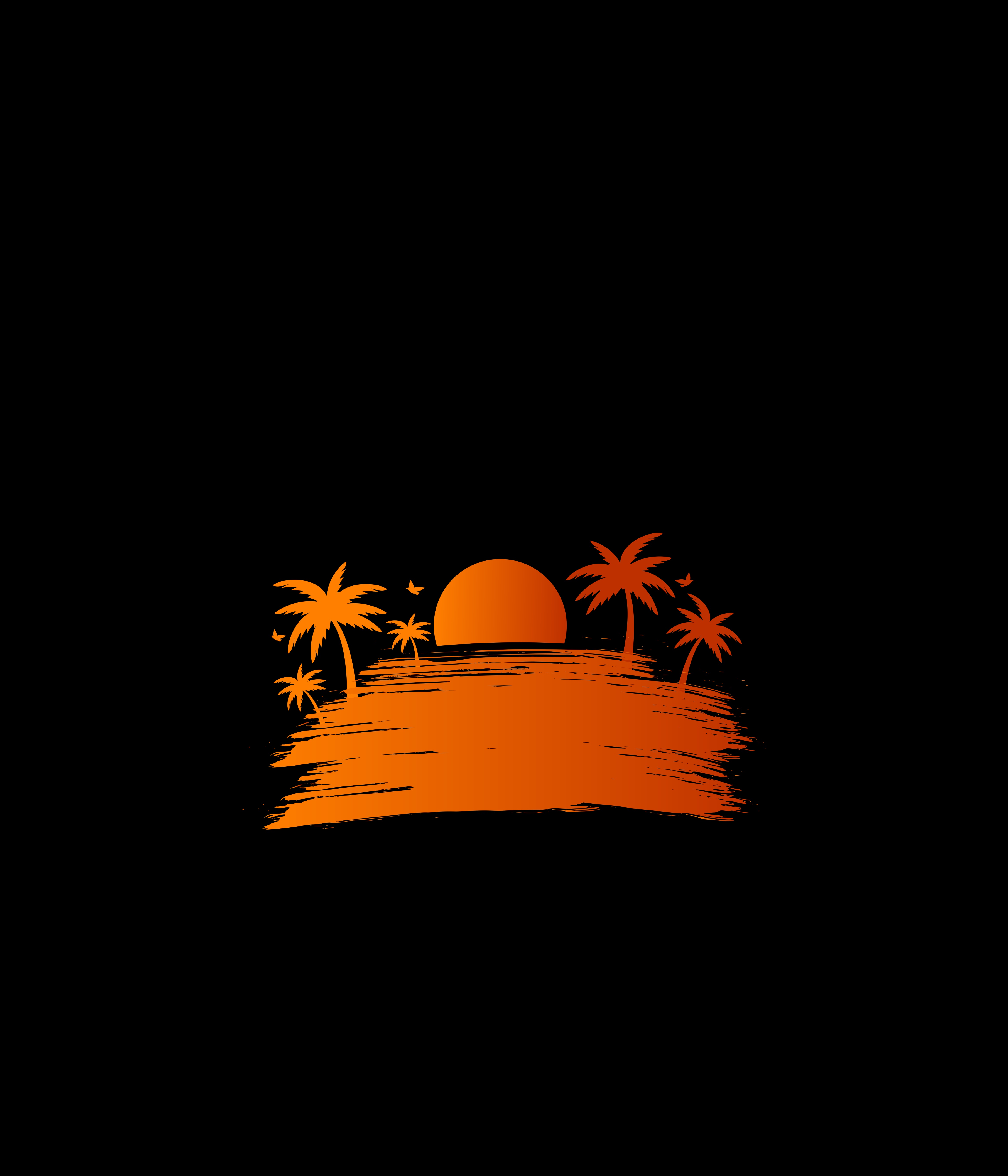 Free download wallpaper Palm, Art, Sun, Sunset, Vector on your PC desktop