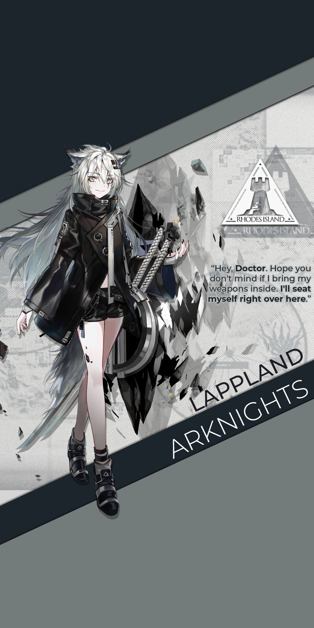 lappland (arknights), arknights, video game cellphone