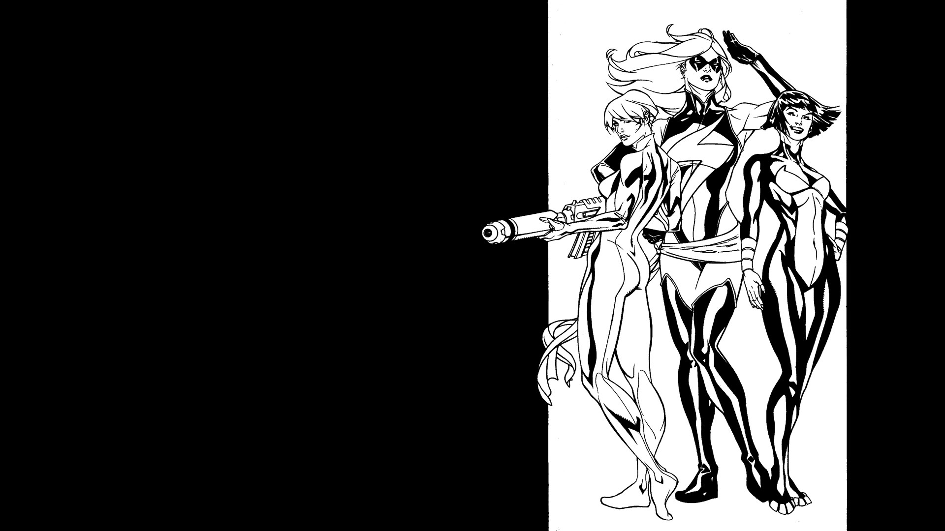 296201 скачать обои комиксы, мстители, чёрная вдова, кэрол дэнверс, джанет ван дайн, мисс марвел, оса (marvel comics) - заставки и картинки бесплатно