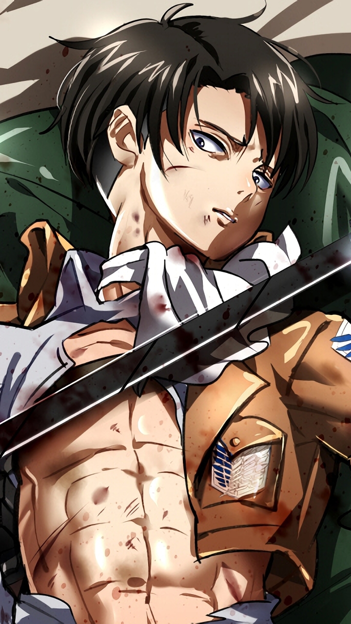 Handy-Wallpaper Animes, Attack On Titan, Levi Ackermann kostenlos herunterladen.