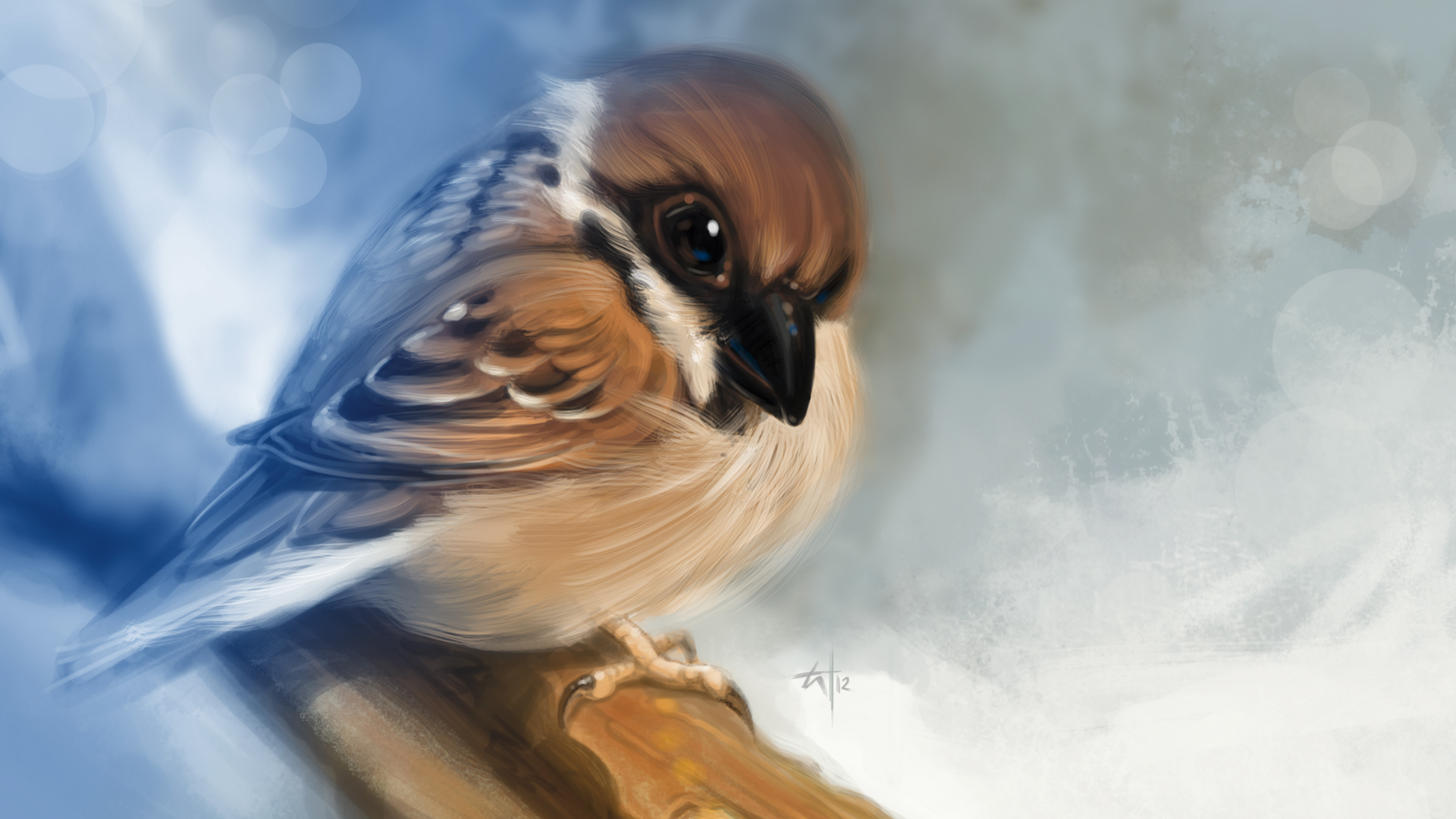 Free download wallpaper Bird, Animal, Artistic on your PC desktop