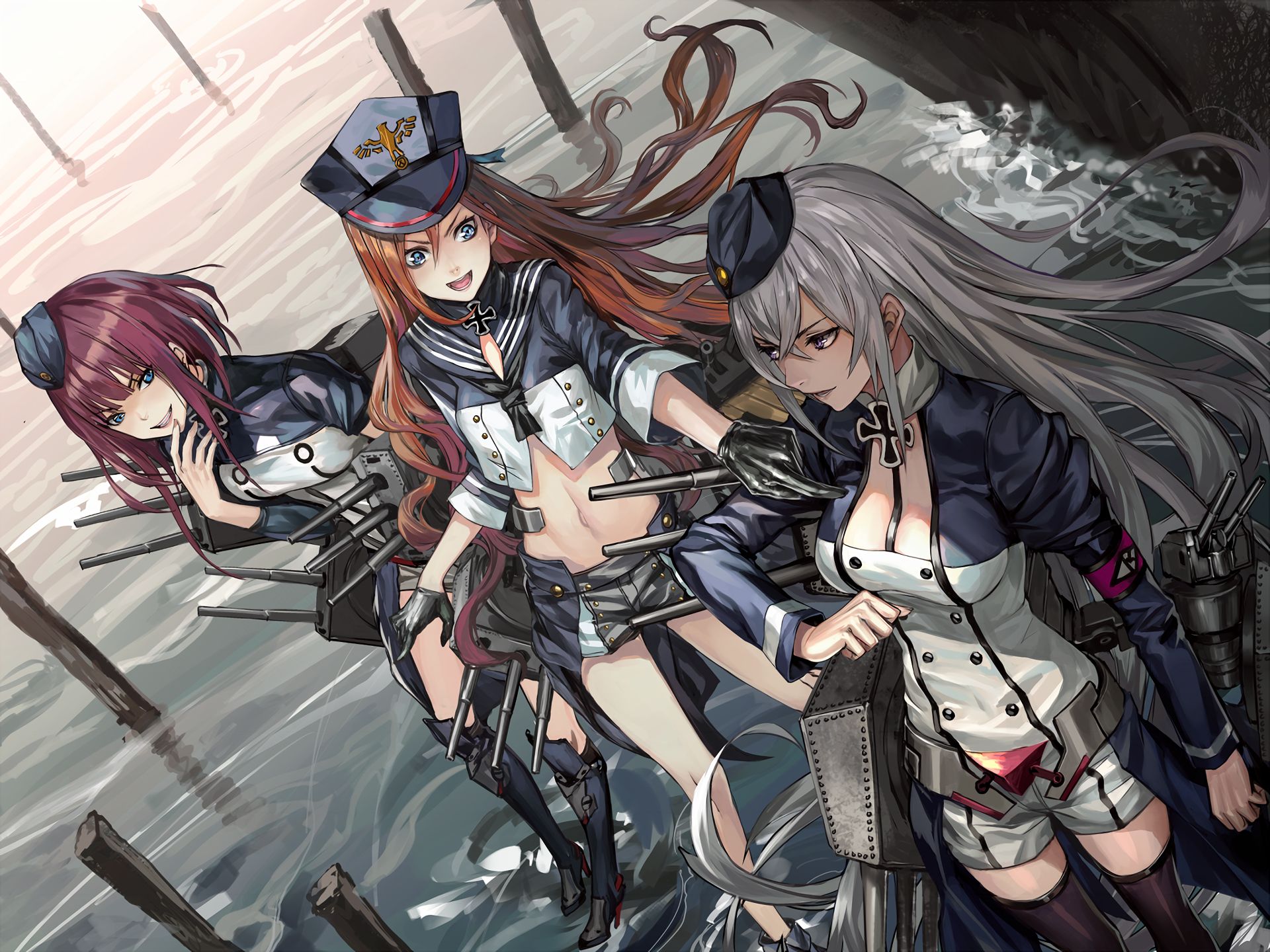 anime, warship girls, karlsruhe (warship girls), köln (warship girls), königsberg (warship girls)