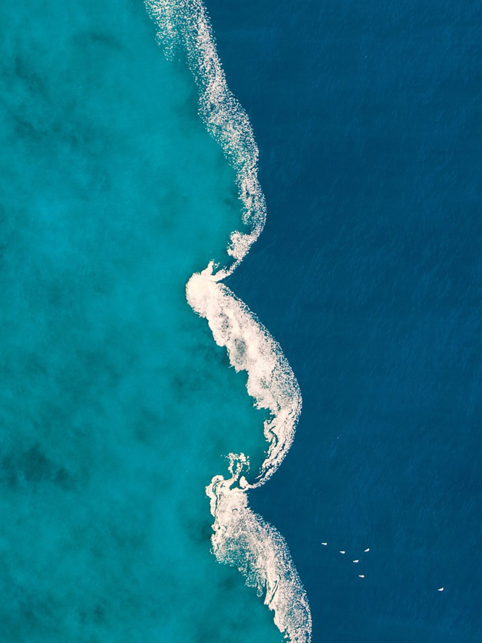 Download mobile wallpaper Water, Sea, Ocean, Earth, Aerial for free.