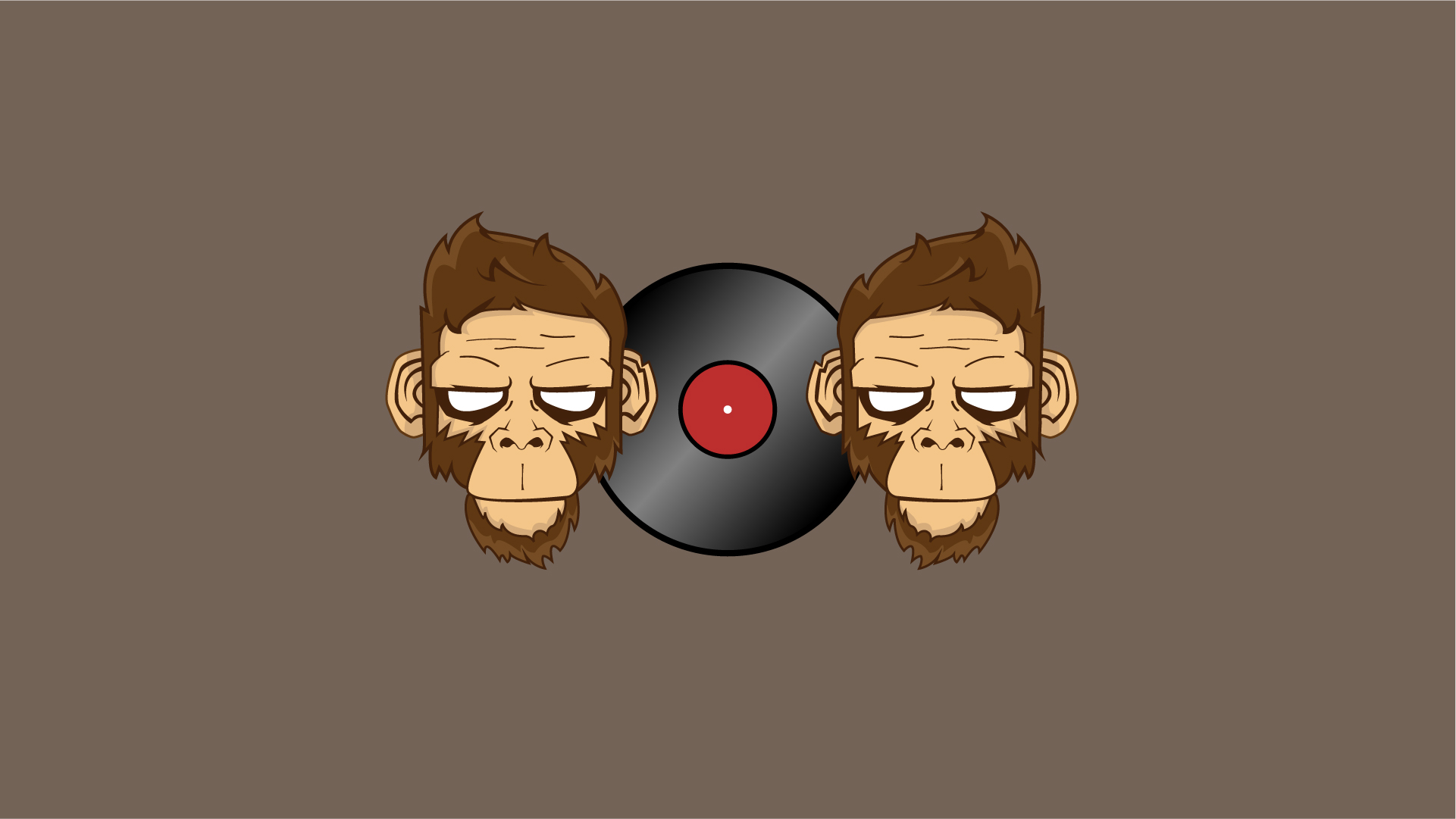music, record, minimalist, monkey, vinyl
