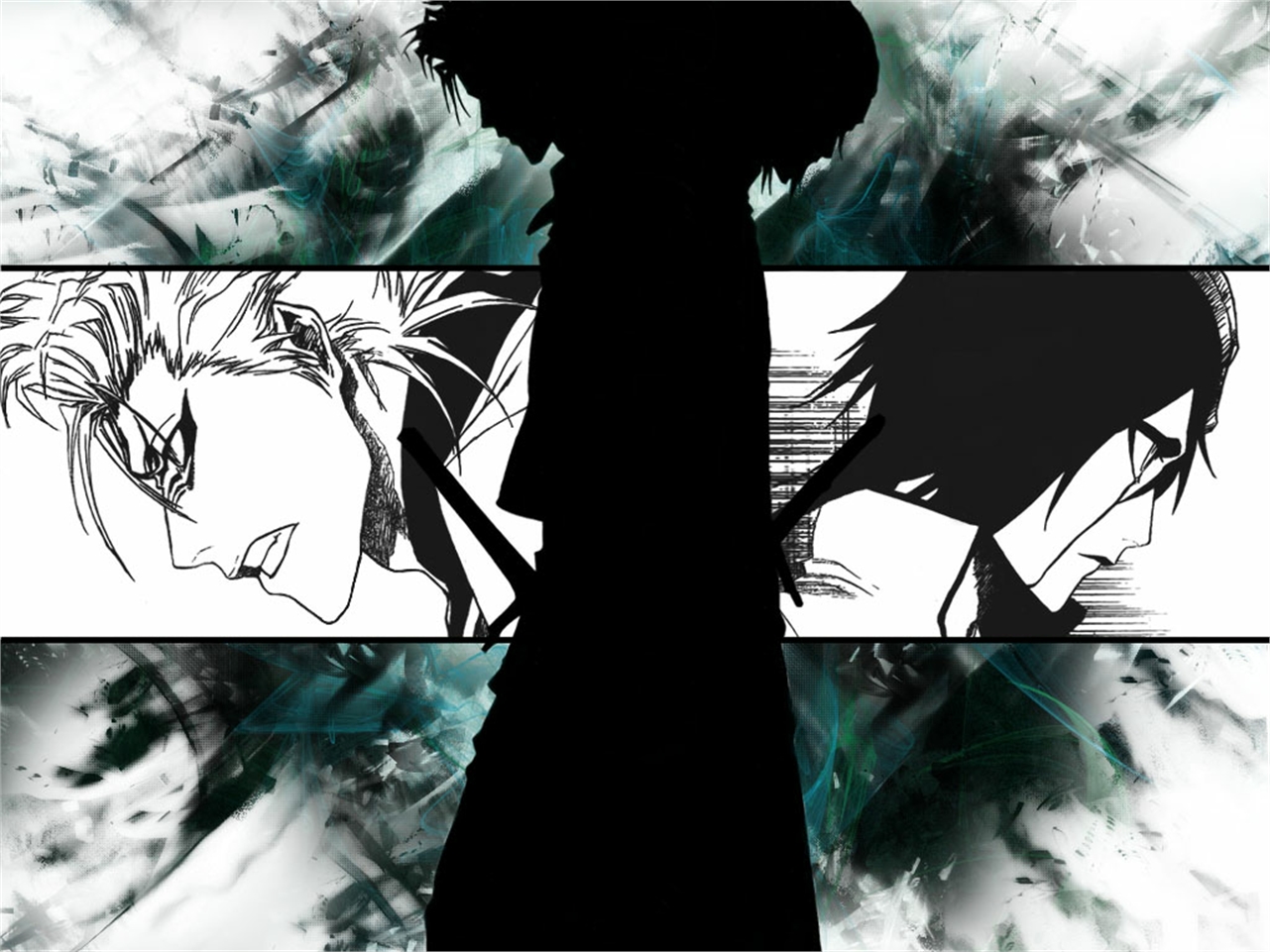 Handy-Wallpaper Bleach, Animes, Ulquiorra Cifer, Grimmjow Jaegerjaquez kostenlos herunterladen.