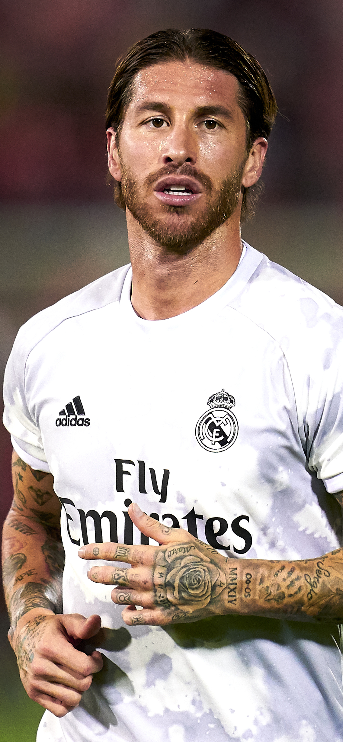 Download mobile wallpaper Sports, Sergio Ramos, Tattoo, Soccer, Spanish, Real Madrid C F for free.