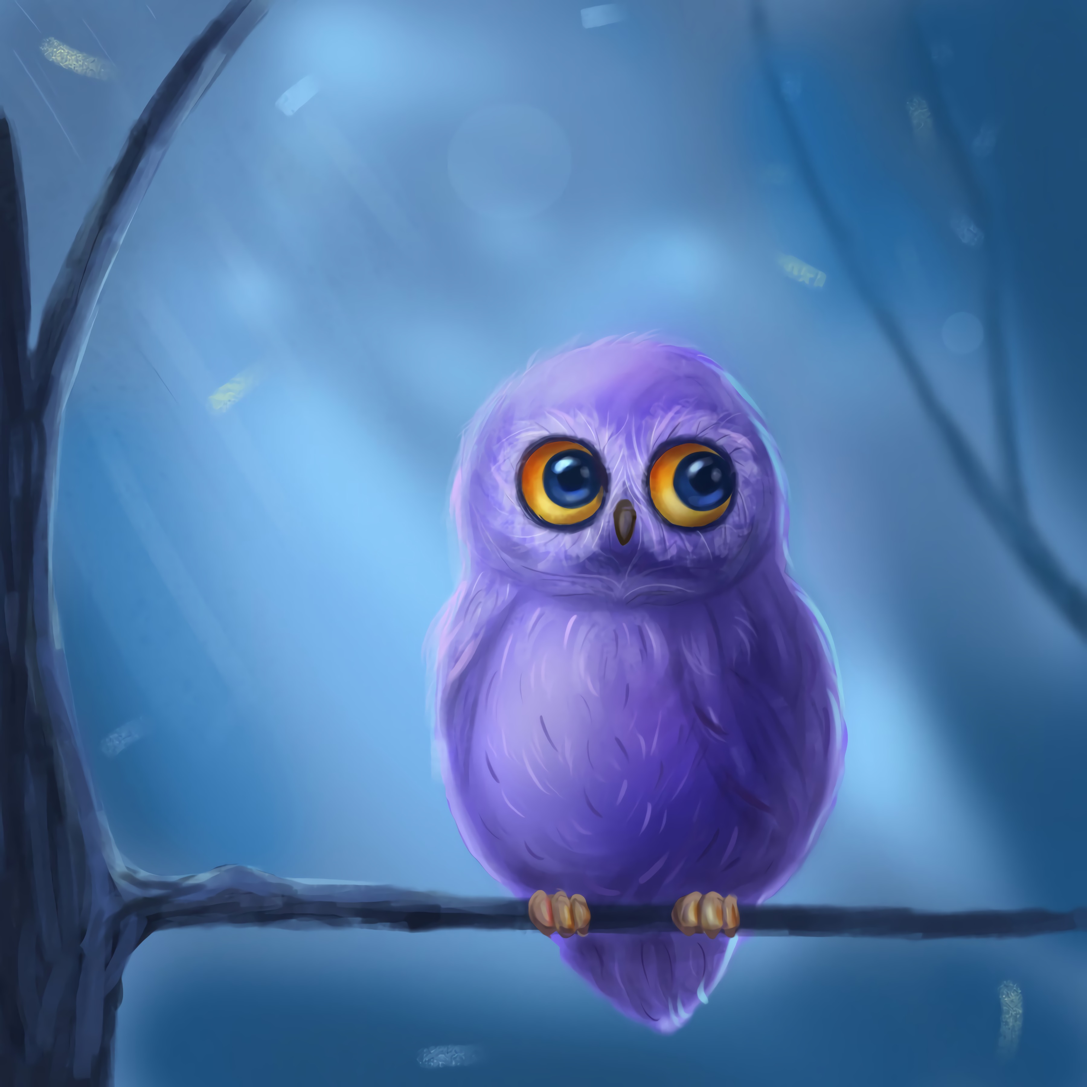 Free download wallpaper Bird, Nice, Sweetheart, Art, Owl on your PC desktop