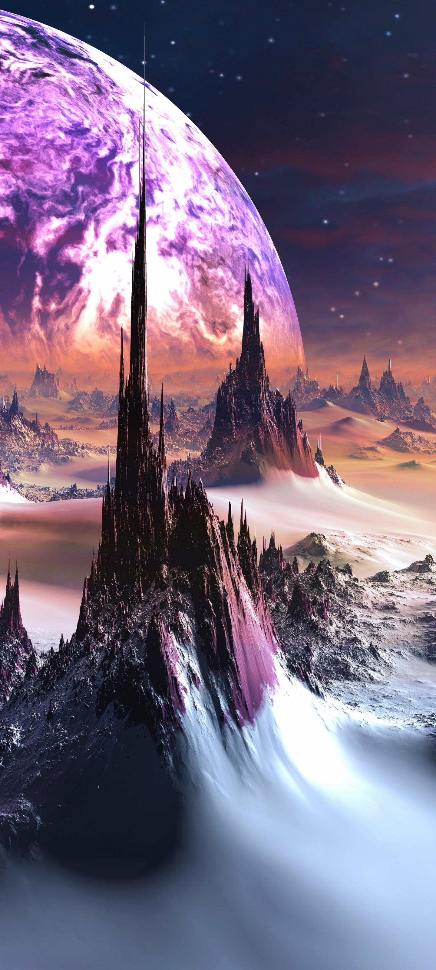 Handy-Wallpaper Landschaft, Science Fiction kostenlos herunterladen.