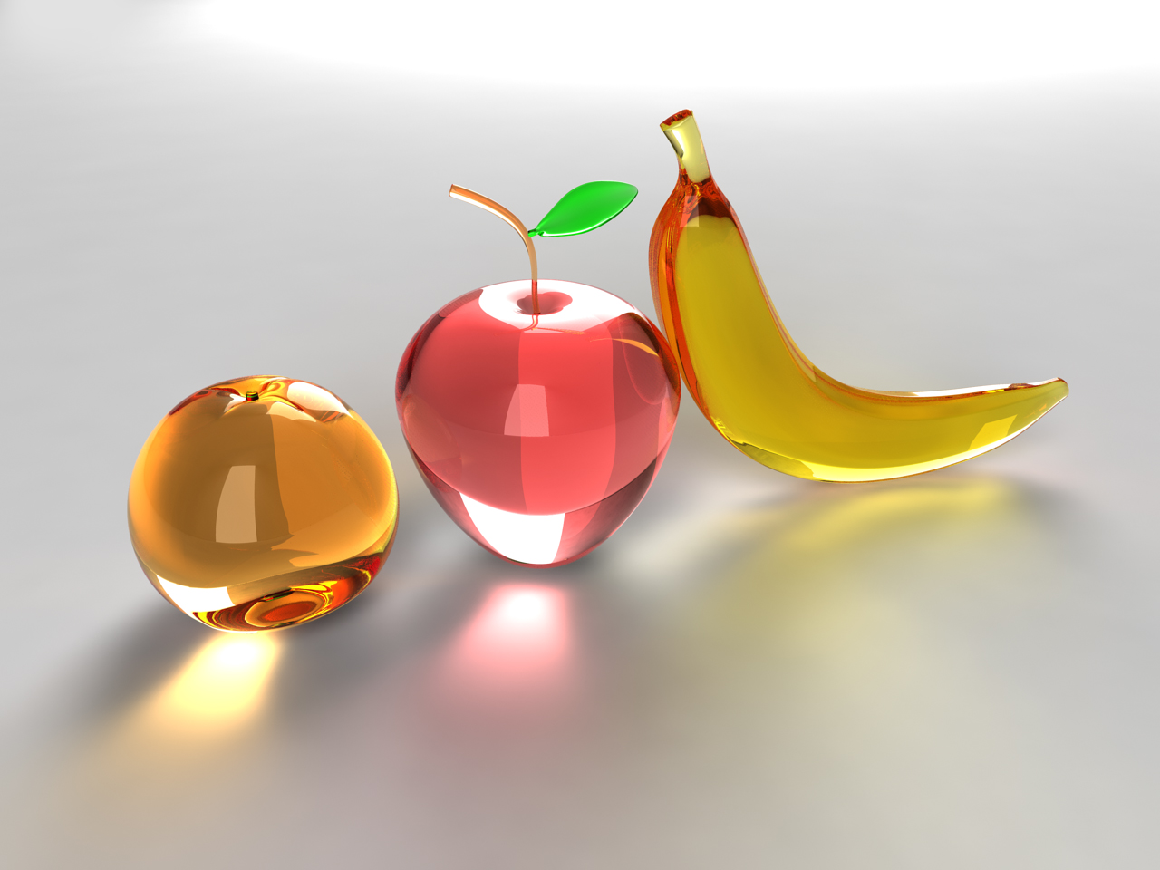 1514578 завантажити картинку фрукти, скло, апельсин (фрукти), харчування, яблуко, банан - шпалери і заставки безкоштовно