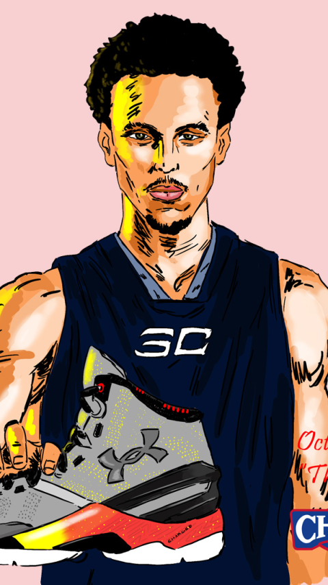 Handy-Wallpaper Sport, Basketball, Stefan Curry kostenlos herunterladen.