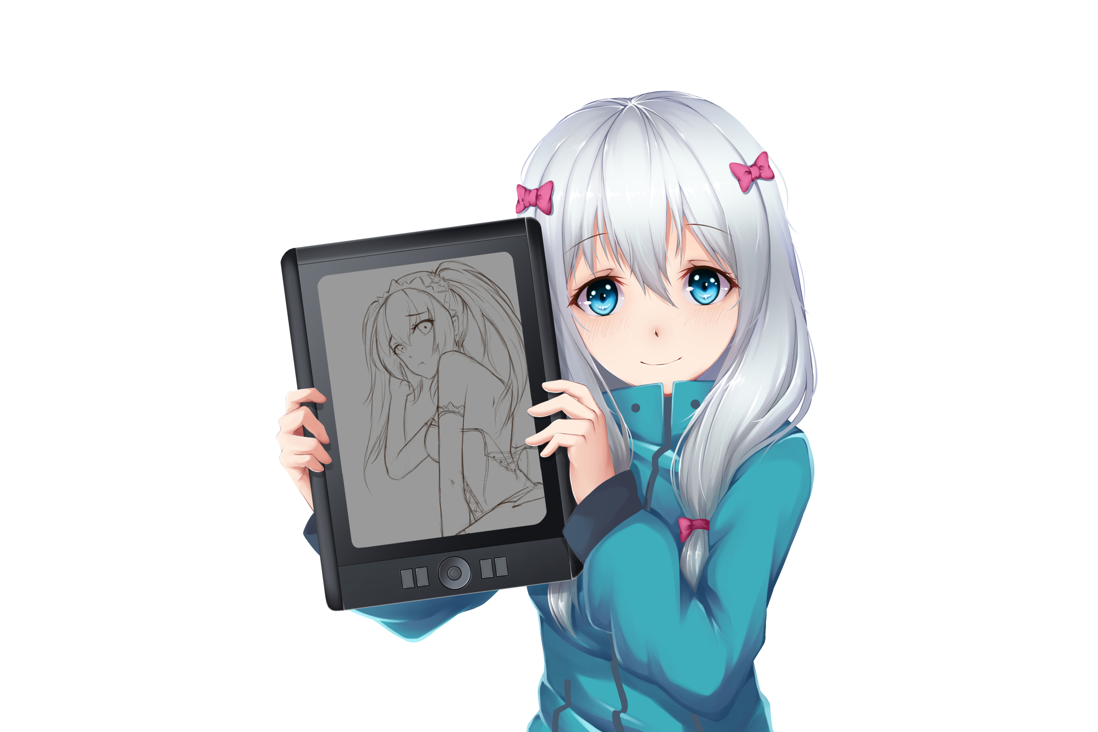 Laden Sie das Animes, Eromanga Sensei, Sagiri Izumi-Bild kostenlos auf Ihren PC-Desktop herunter