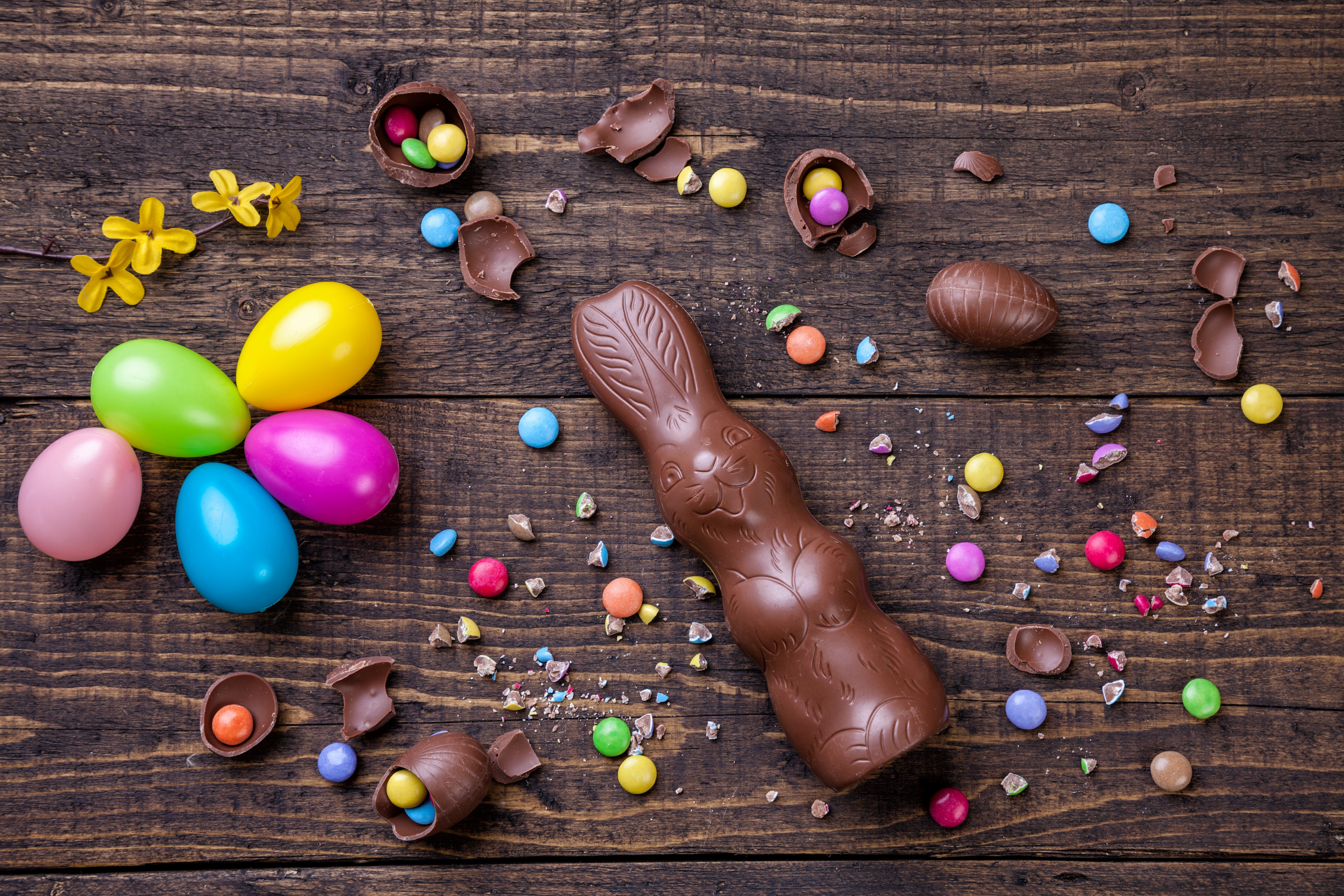 Laden Sie das Feiertage, Ostern, Schokolade, Süßwaren, Stillleben, Osterei-Bild kostenlos auf Ihren PC-Desktop herunter
