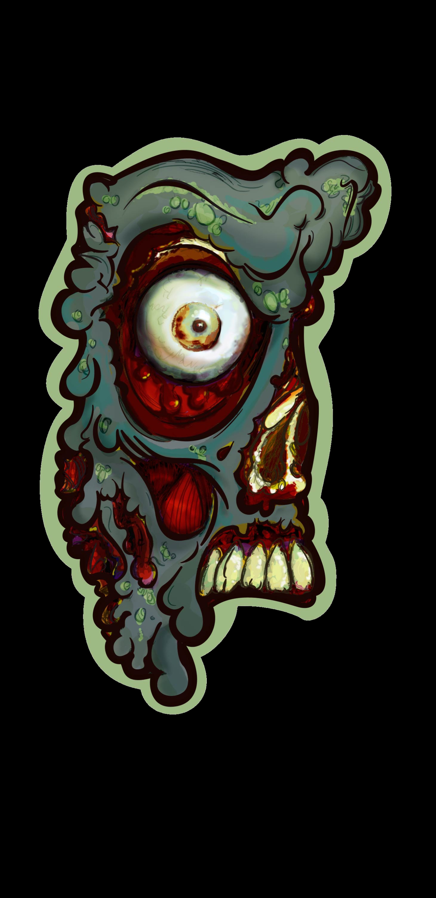 Download mobile wallpaper Dark, Zombie for free.