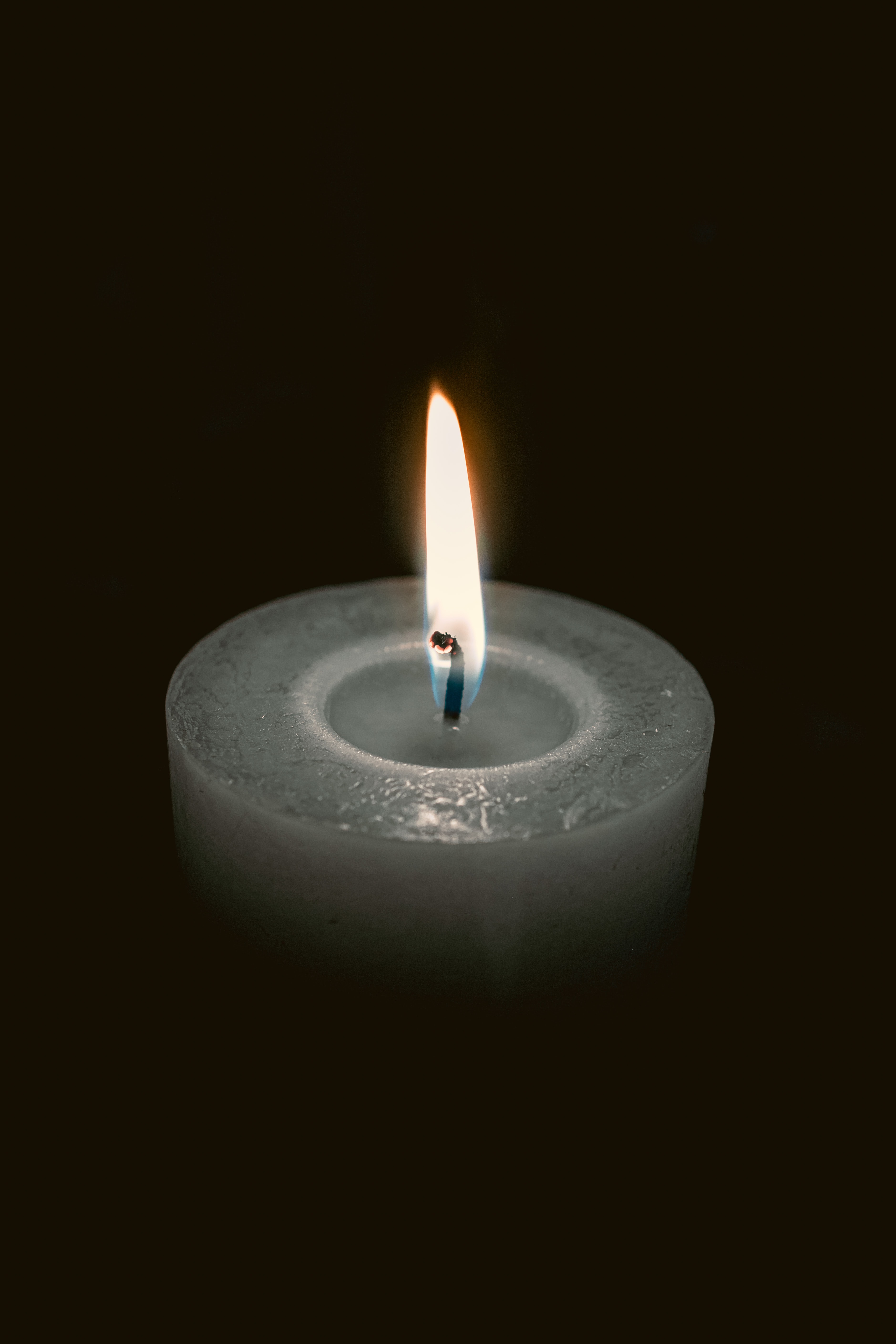 Download mobile wallpaper Fire, Candle, Dark for free.