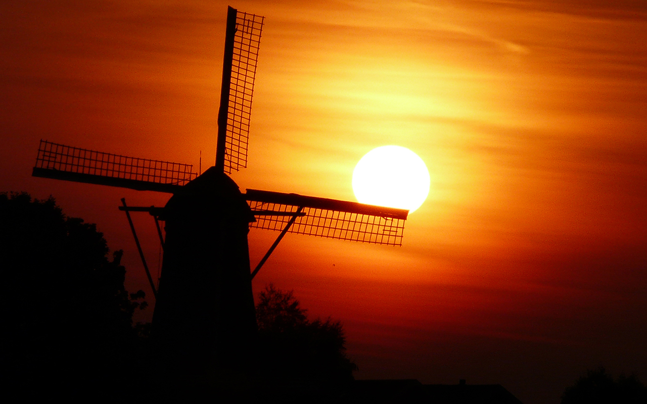 Free download wallpaper Windmill, Man Made on your PC desktop