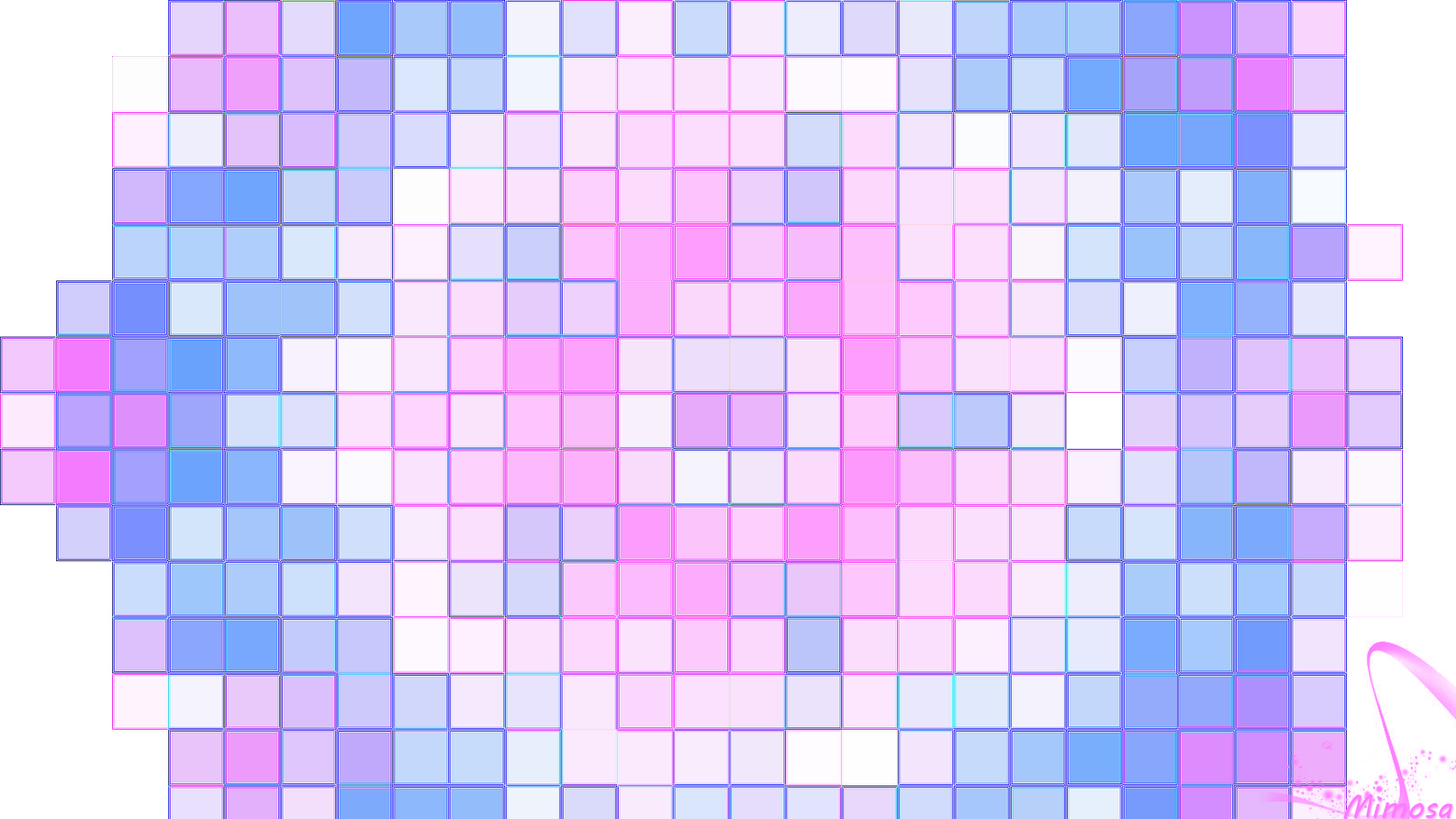 無料モバイル壁紙ピンク, 青い, 形, 概要, カラフル, ジオメトリ, 四角をダウンロードします。