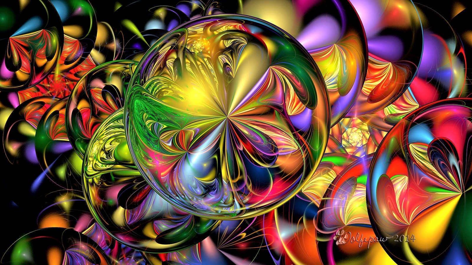 Free download wallpaper Abstract, Fractal, Colorful, Circle, Swirl on your PC desktop