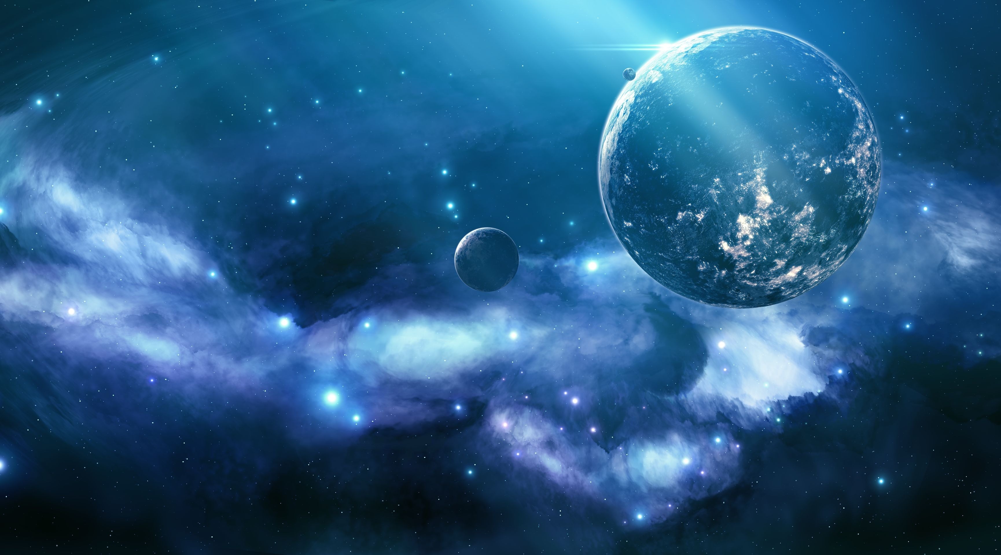 planets, sci fi Desktop Wallpaper