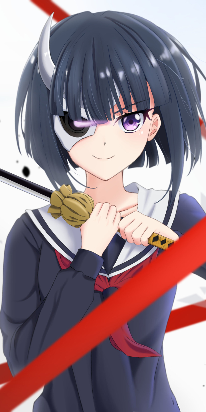 anime, armed girl's machiavellism, rin onigawara