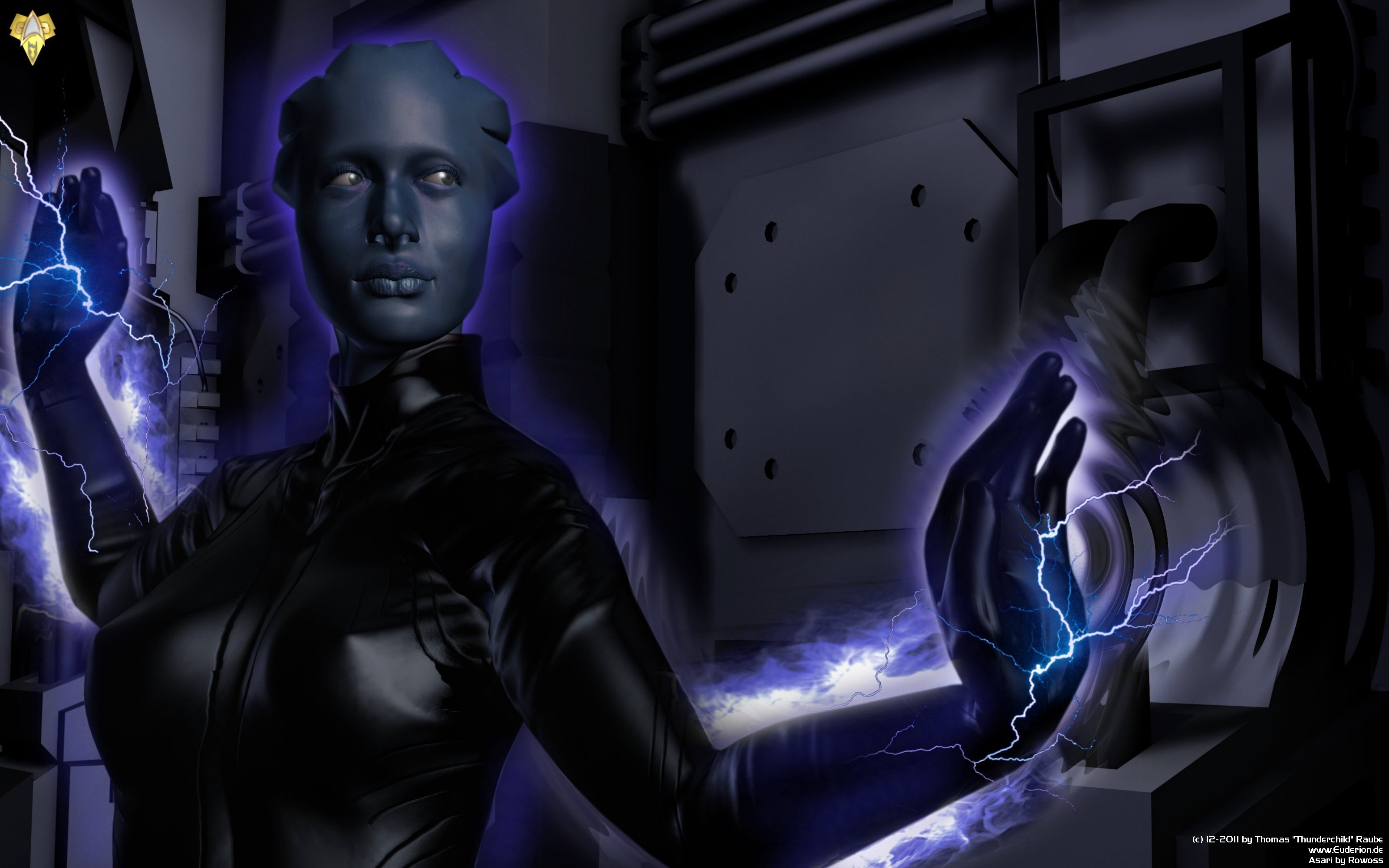 Популярні заставки і фони Асарі (Mass Effect) на комп'ютер