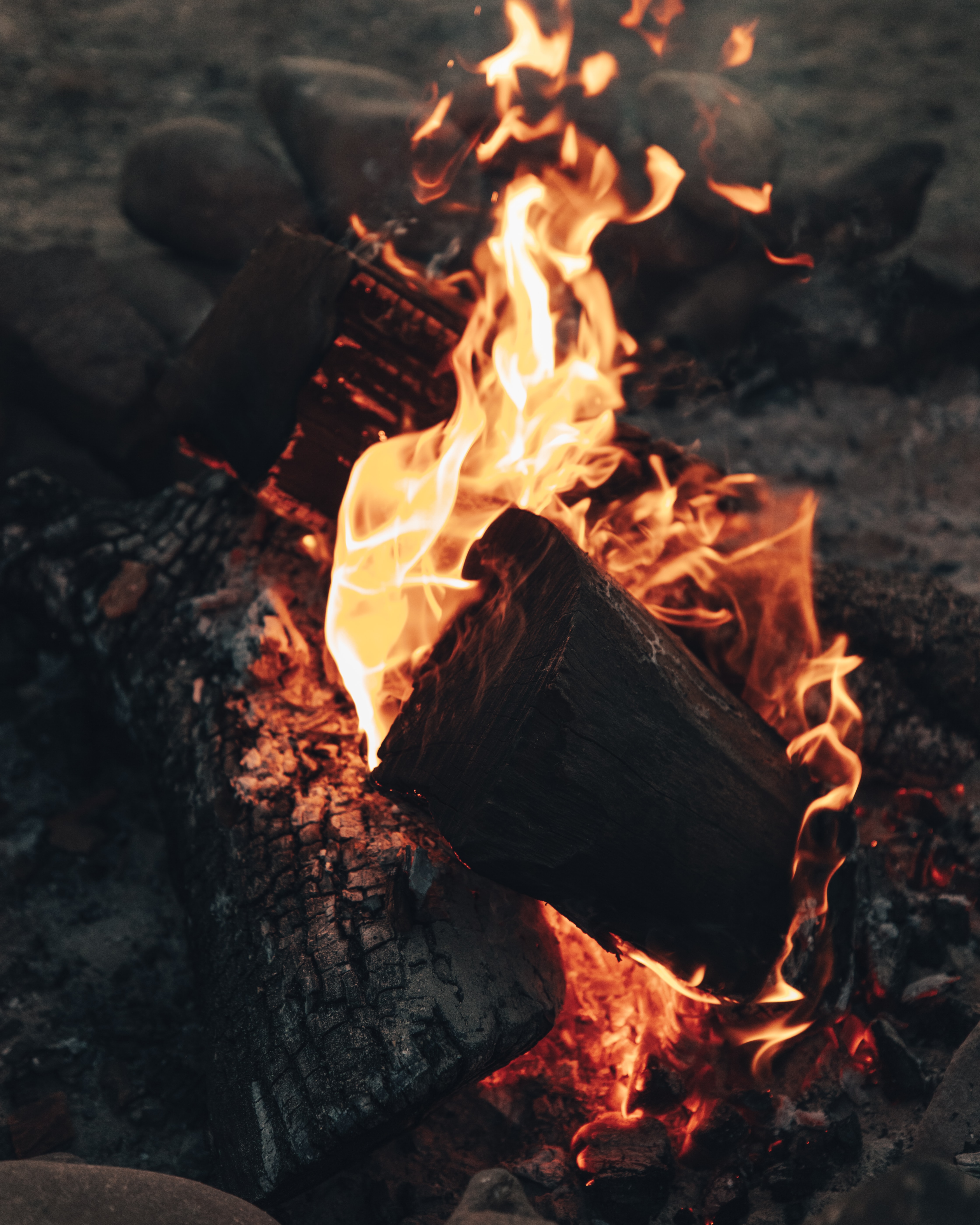 firewood, bonfire, heat, fire, coals, flame, miscellanea, miscellaneous, fever