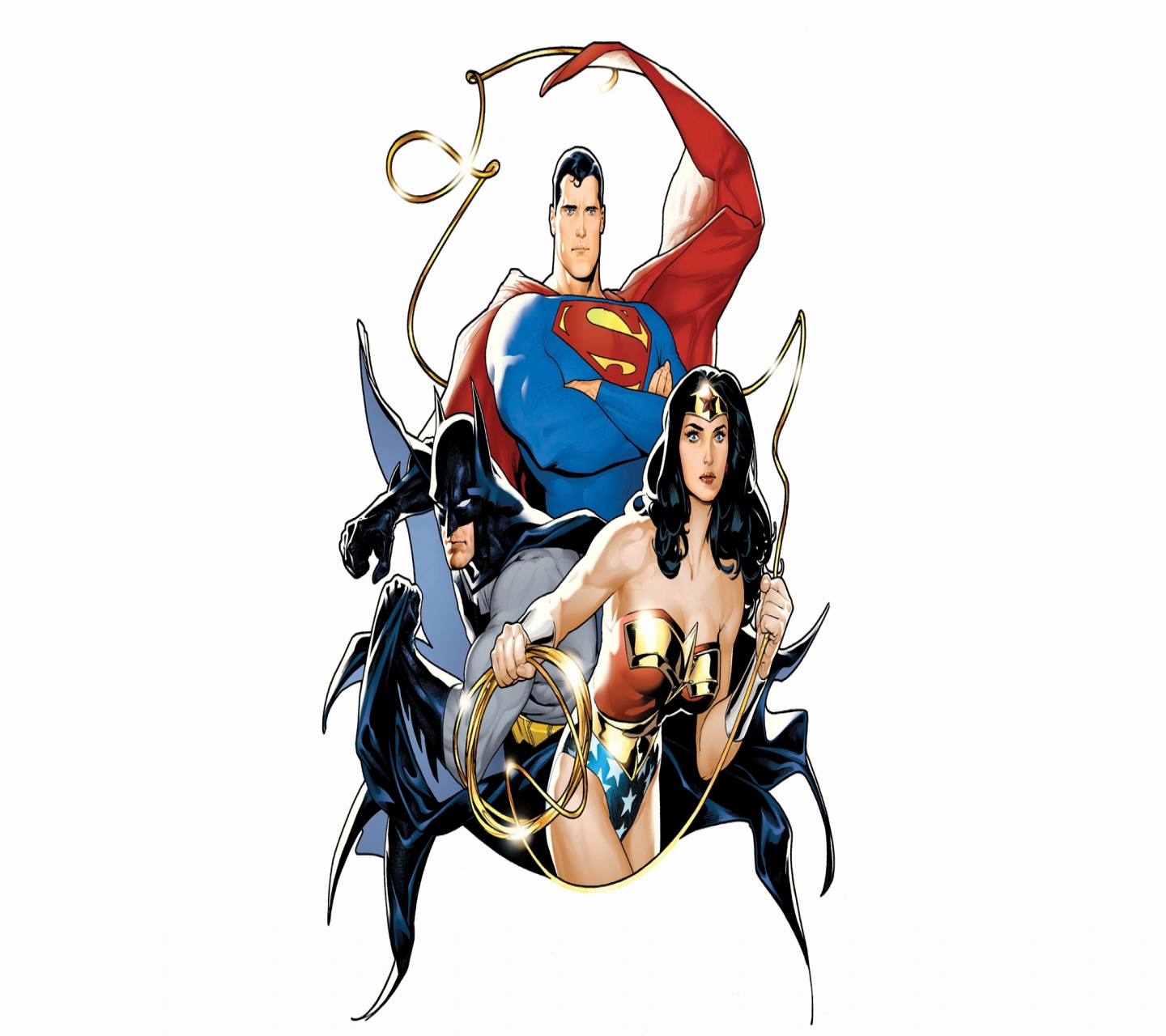 Download mobile wallpaper Batman, Superman, Comics, Wonder Woman, Justice League for free.