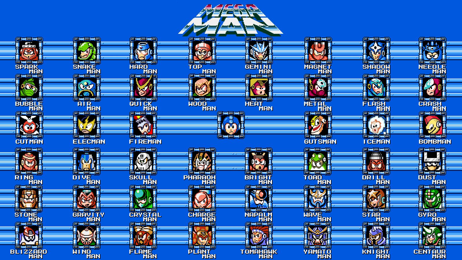 Популярні заставки і фони Bright Man (Mega Man) на комп'ютер
