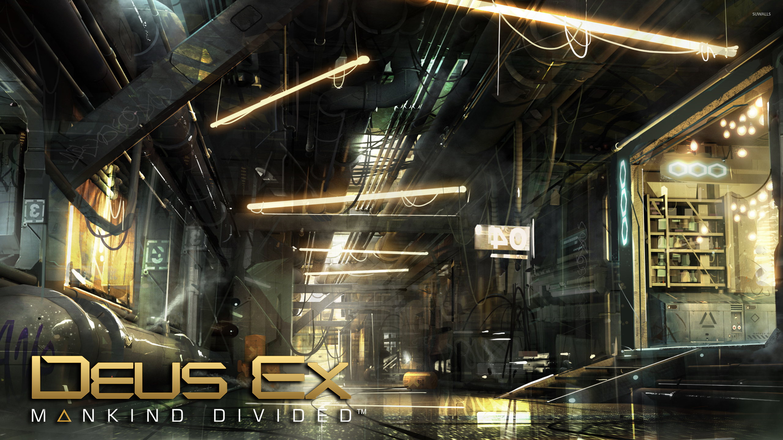 Скачать обои бесплатно Видеоигры, Бог Из, Deus Ex: Человечество Разделено картинка на рабочий стол ПК