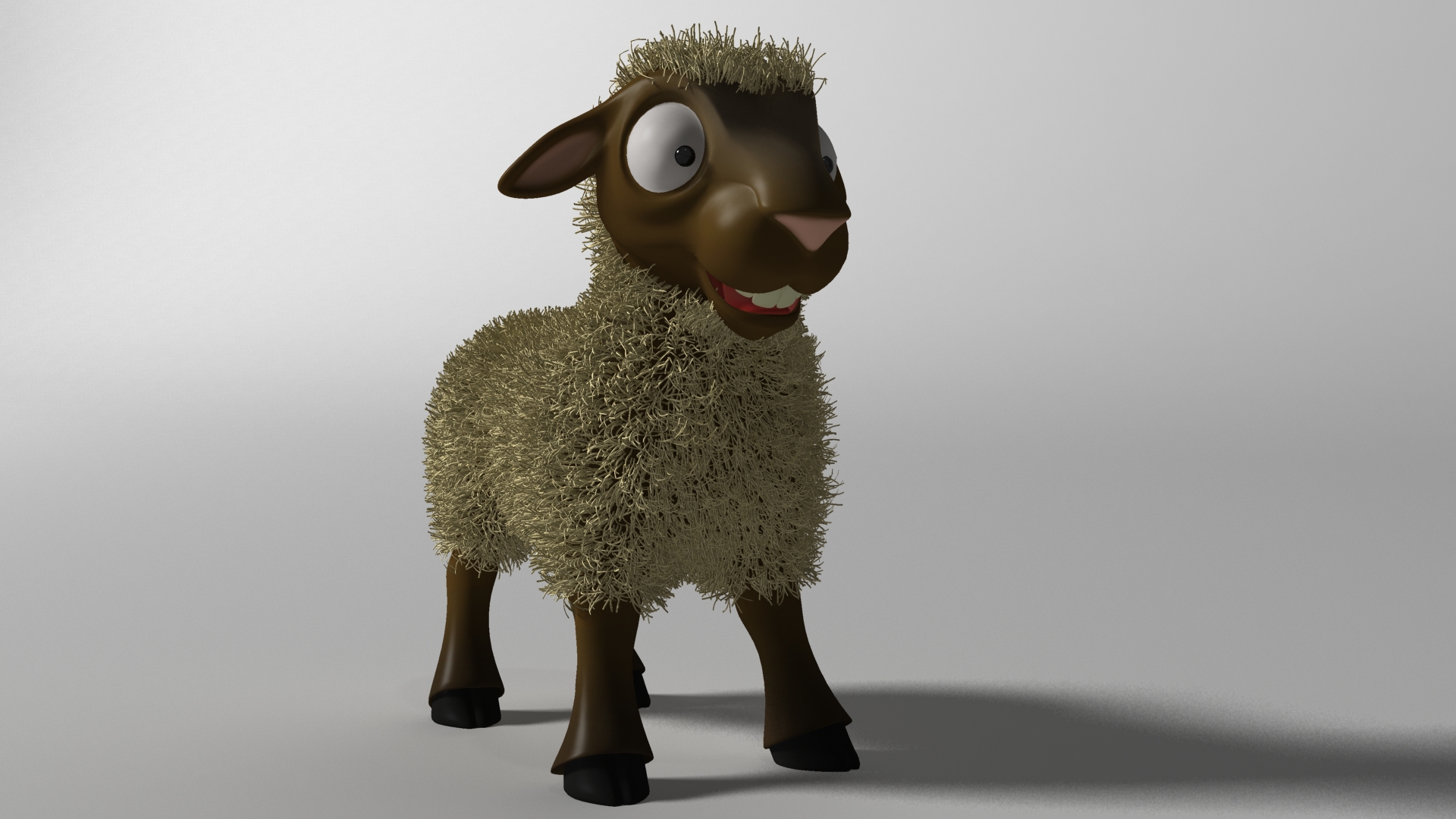cartoon, 3d, animal, cgi, lamb, sheep