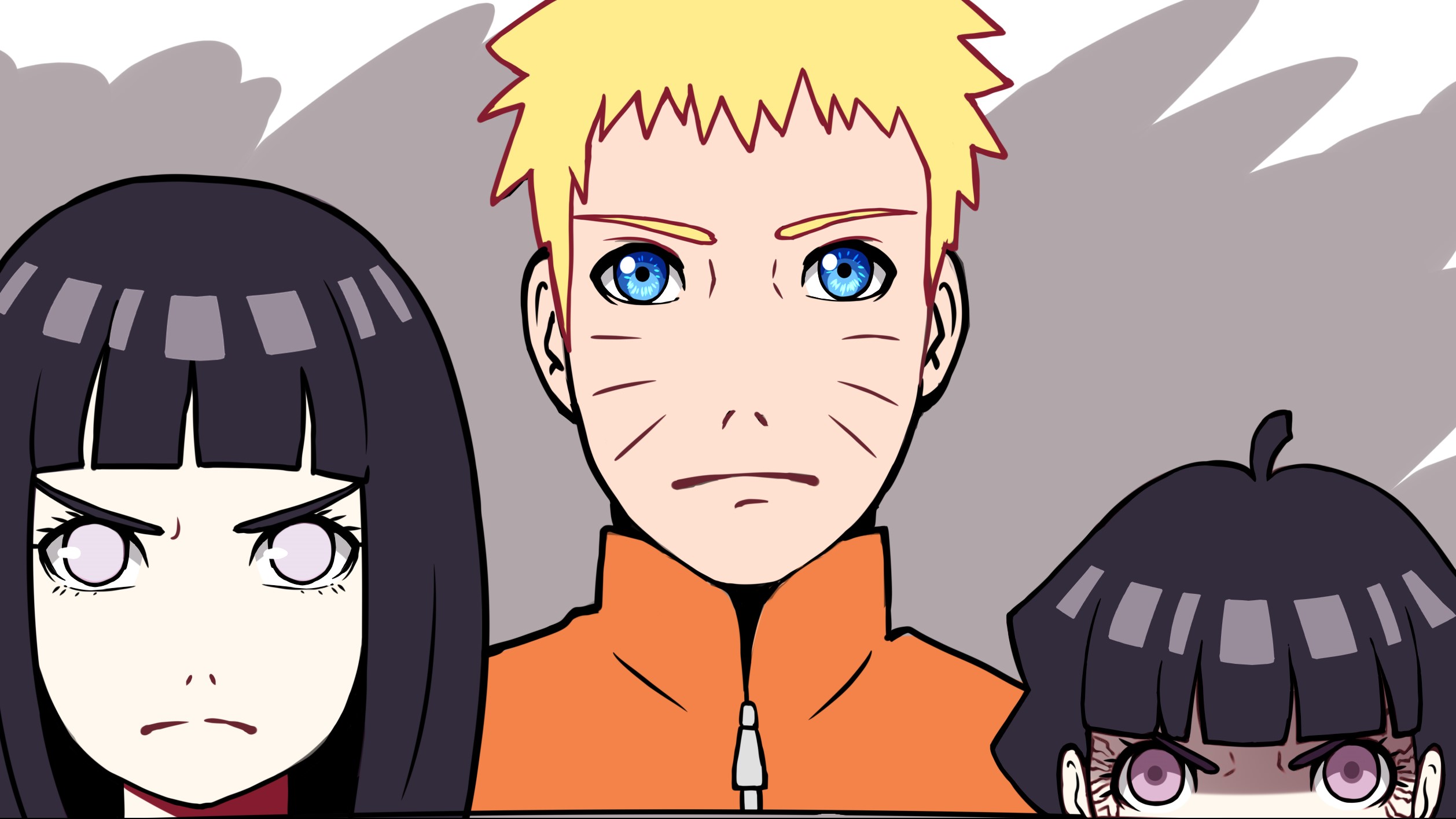 Laden Sie das Naruto, Animes, Hinata Hyuga, Naruto Uzumaki, Himawari Uzumaki, Boruto-Bild kostenlos auf Ihren PC-Desktop herunter