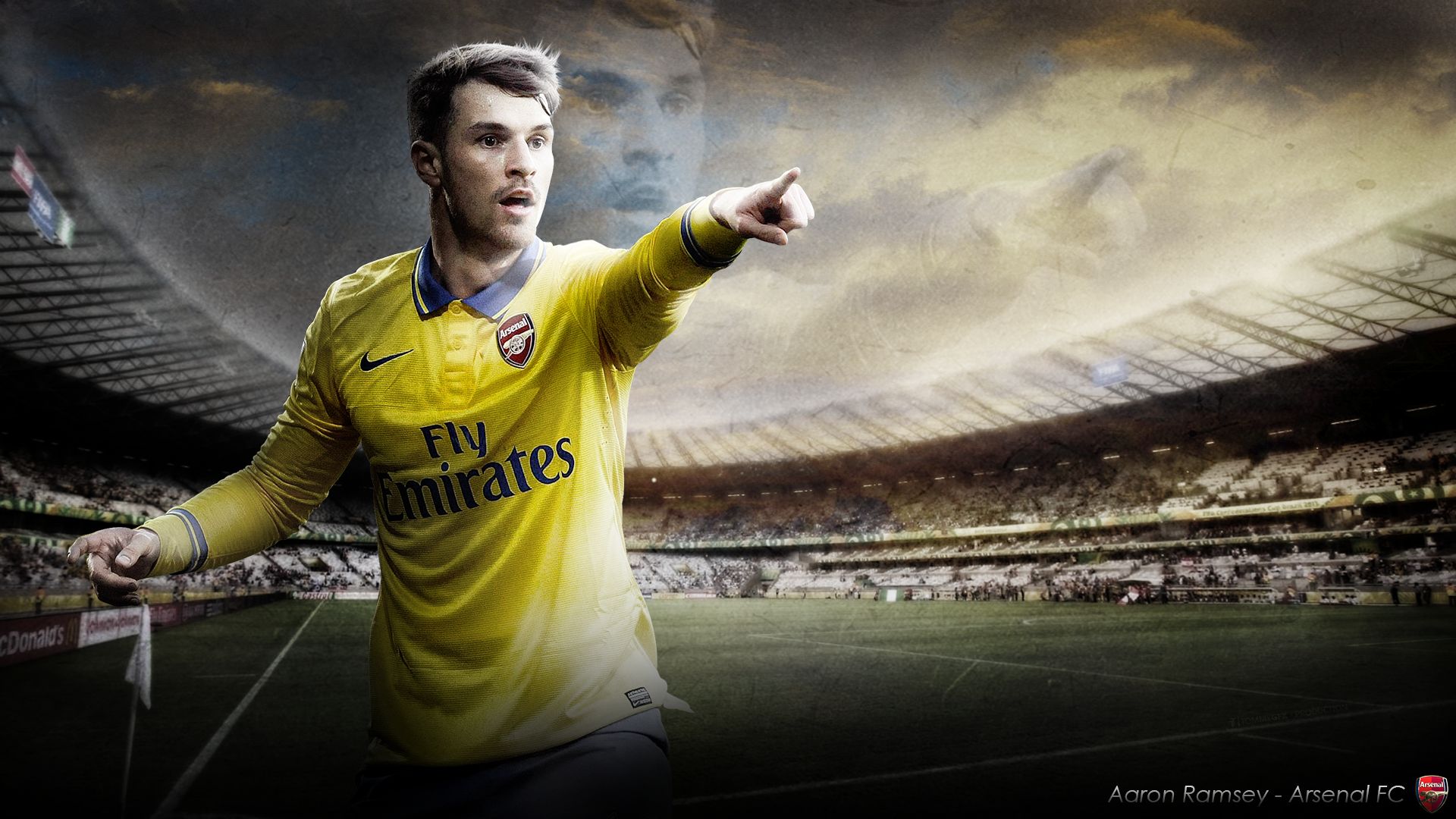 Download mobile wallpaper Sports, Soccer, Arsenal F C, Aaron Ramsey for free.