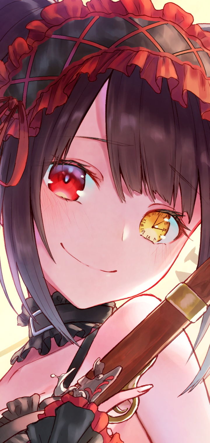 Handy-Wallpaper Heterochromie, Animes, Datum A Live, Kurumi Tokisaki kostenlos herunterladen.