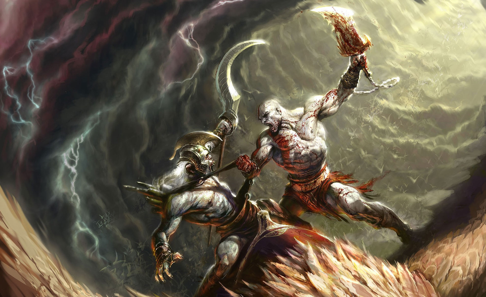 162679 Hintergrundbild herunterladen computerspiele, god of war, kratos (gott des krieges) - Bildschirmschoner und Bilder kostenlos