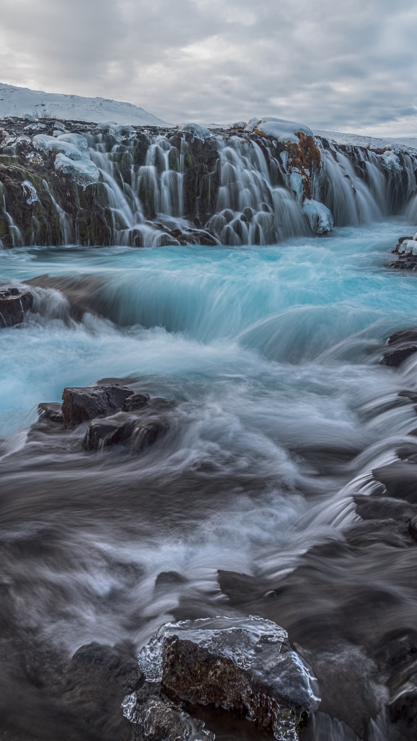 1179953 скачать обои водопад бруарфосс, земля/природа, водопад, природа, замороженный, холодное сердце, исландия, водопады - заставки и картинки бесплатно