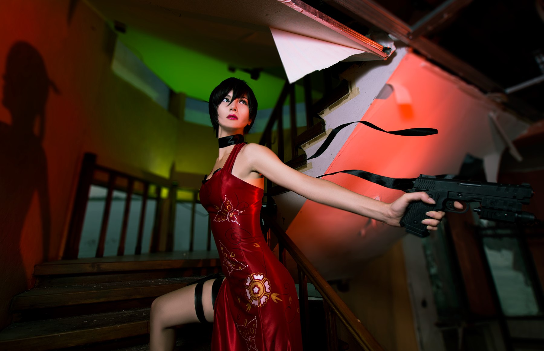 Download mobile wallpaper Resident Evil, Women, Cosplay, Ada Wong for free.