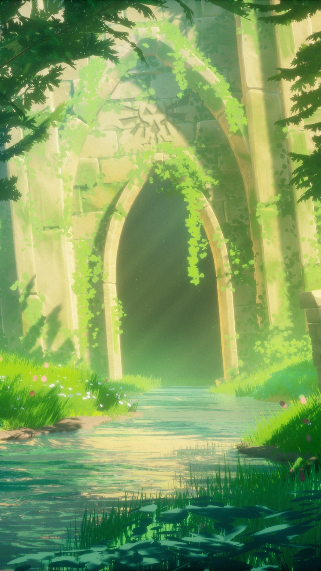 Download mobile wallpaper Forest, Temple, Video Game, The Legend Of Zelda, Zelda, The Legend Of Zelda: Breath Of The Wild for free.