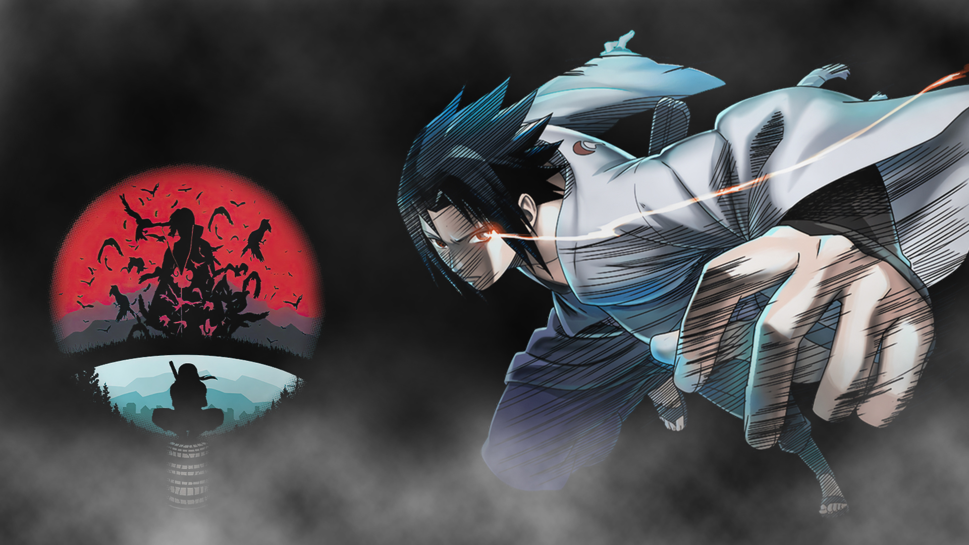 Free download wallpaper Anime, Naruto, Sasuke Uchiha, Uchiha Clan on your PC desktop