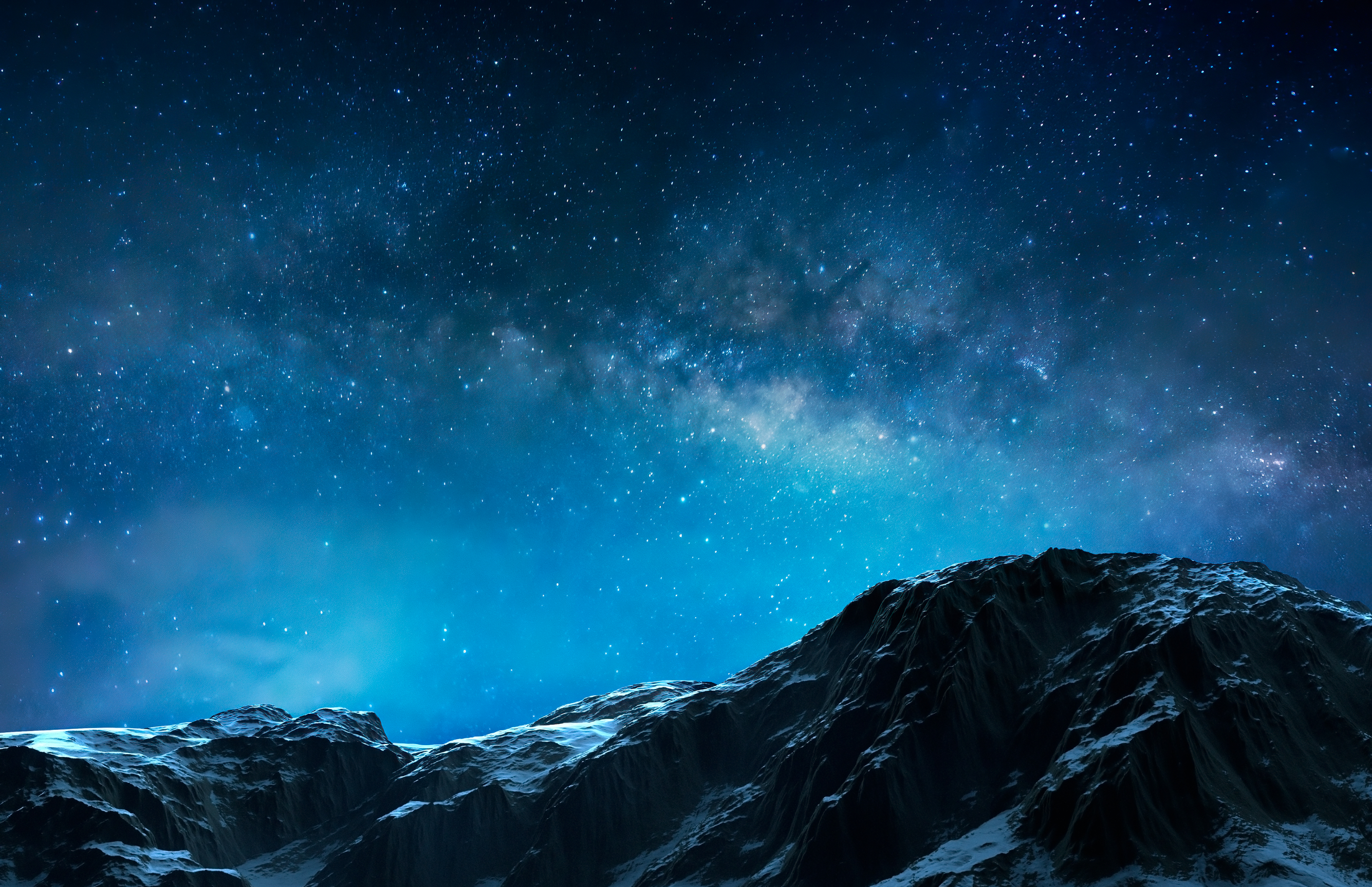 Download mobile wallpaper Sky, Night, Mountain, Earth for free.