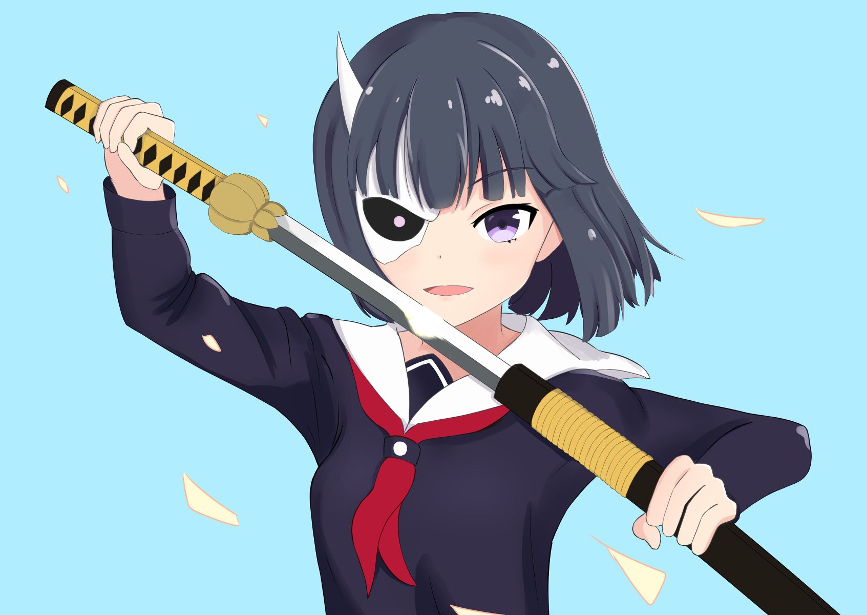 838339 Hintergrundbild herunterladen animes, armed girl's machiavellism, rin onigawara - Bildschirmschoner und Bilder kostenlos