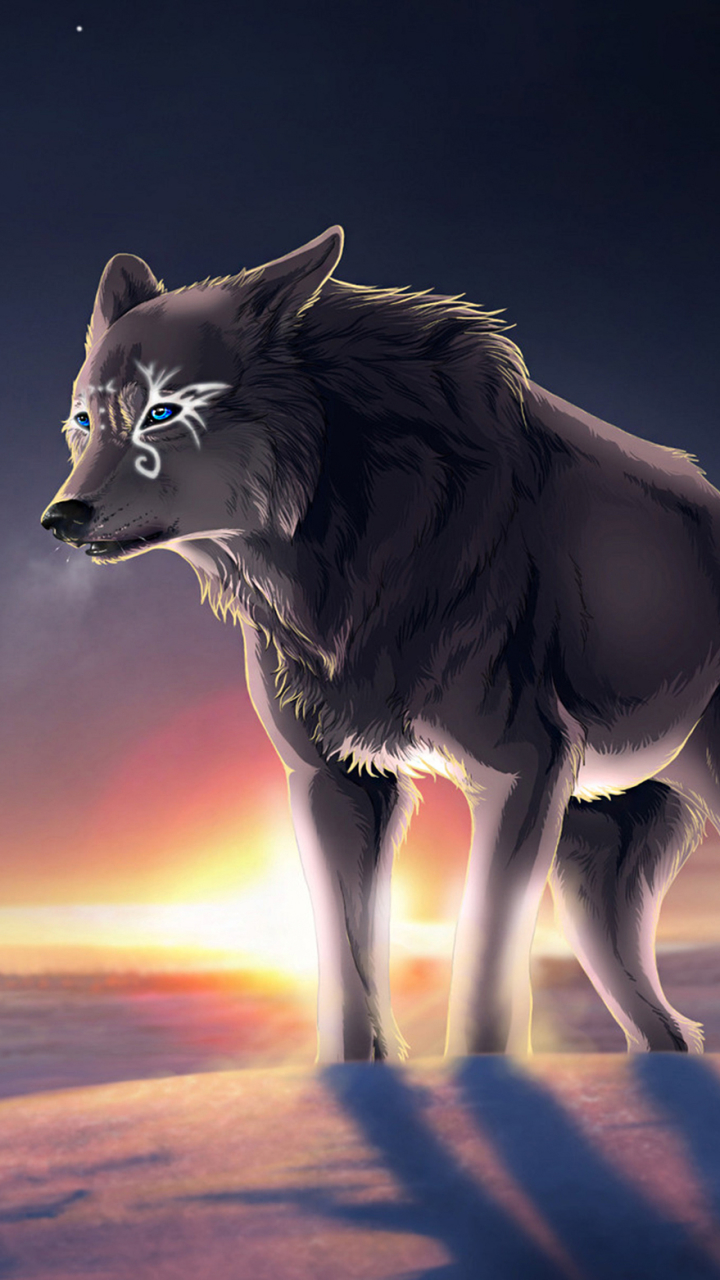 Download mobile wallpaper Fantasy, Wolf, Fantasy Animals for free.