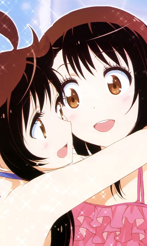 Handy-Wallpaper Animes, Kosaki Onodera, Nisekoi, Haru Onodera kostenlos herunterladen.