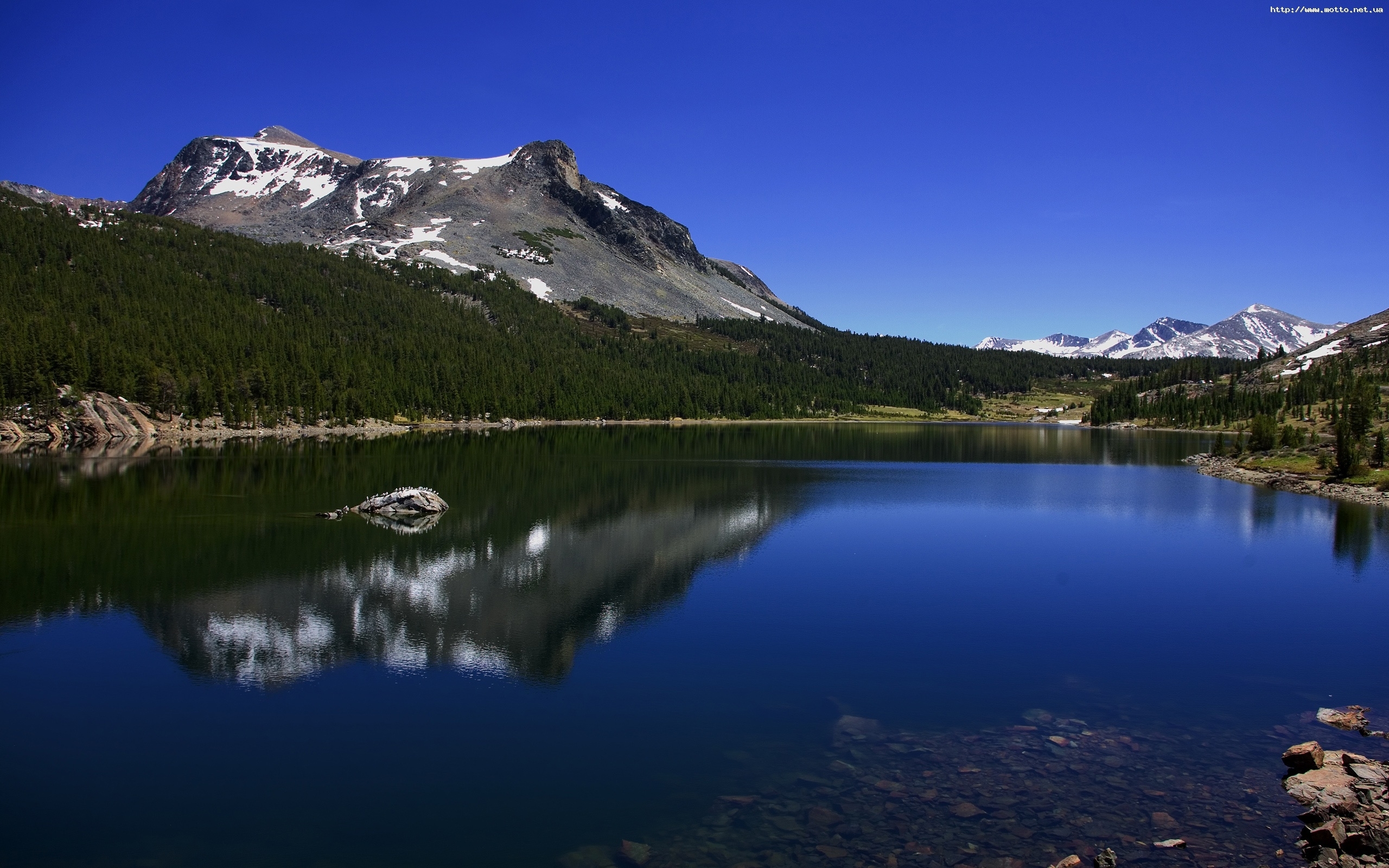 landscape, water, mountains, blue High Definition image