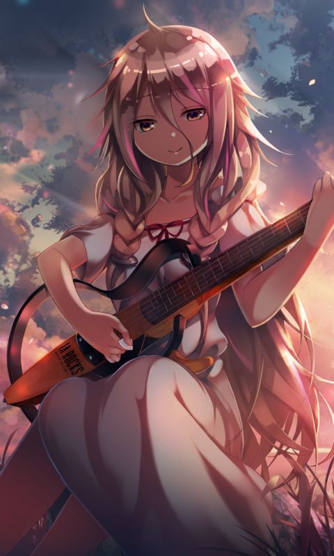 Descarga gratuita de fondo de pantalla para móvil de Nube, Vocaloid, Animado, Atardecer, Ai (Vocaloid), Puesta De Sol.