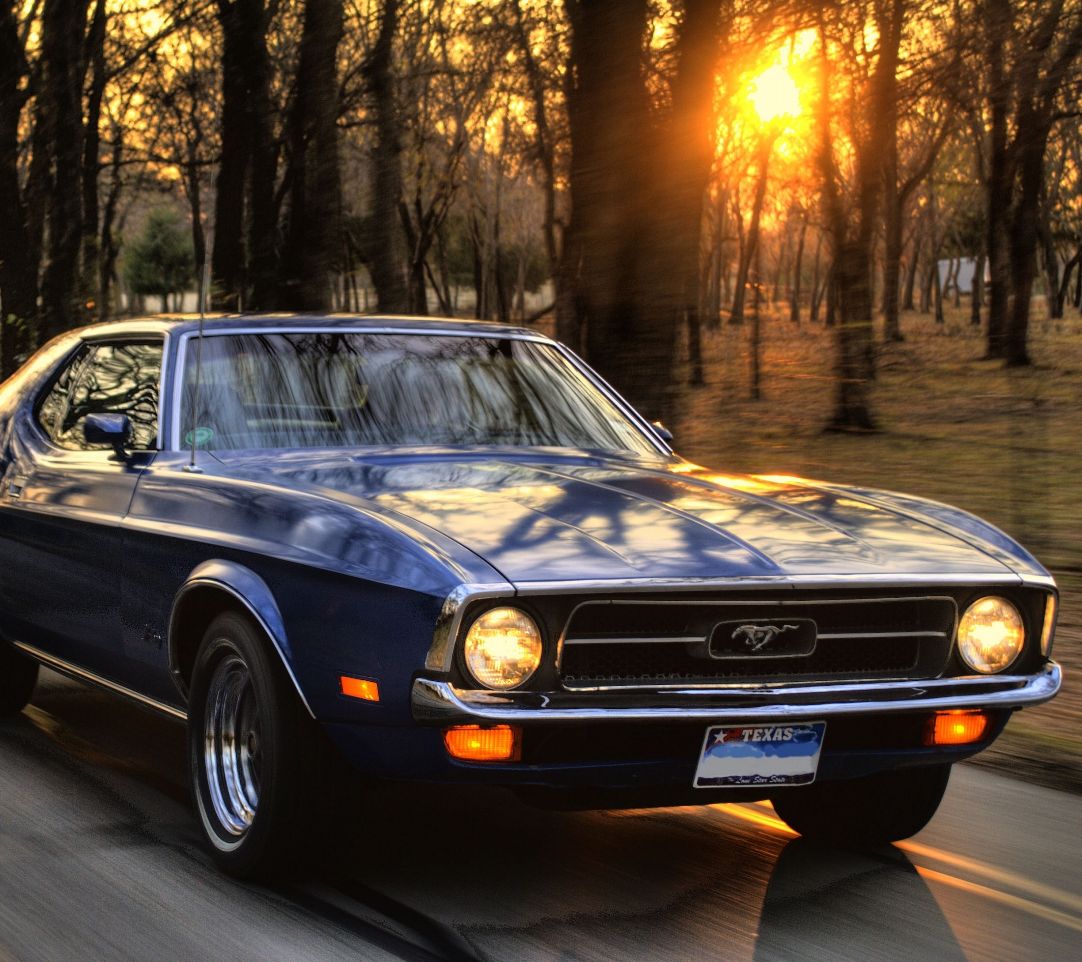 Free download wallpaper Sunset, Ford, Car, Sunrise, Ford Mustang, Vehicles on your PC desktop
